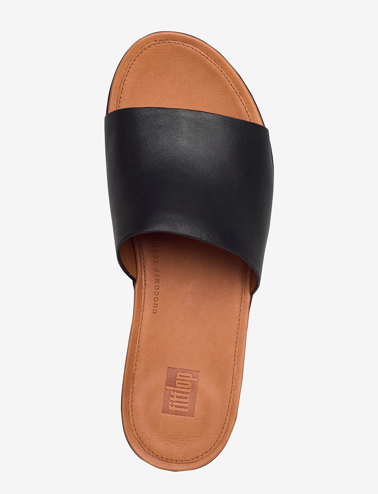 FitFlop - SOLA SLIDES - LEATHER - black - 3
