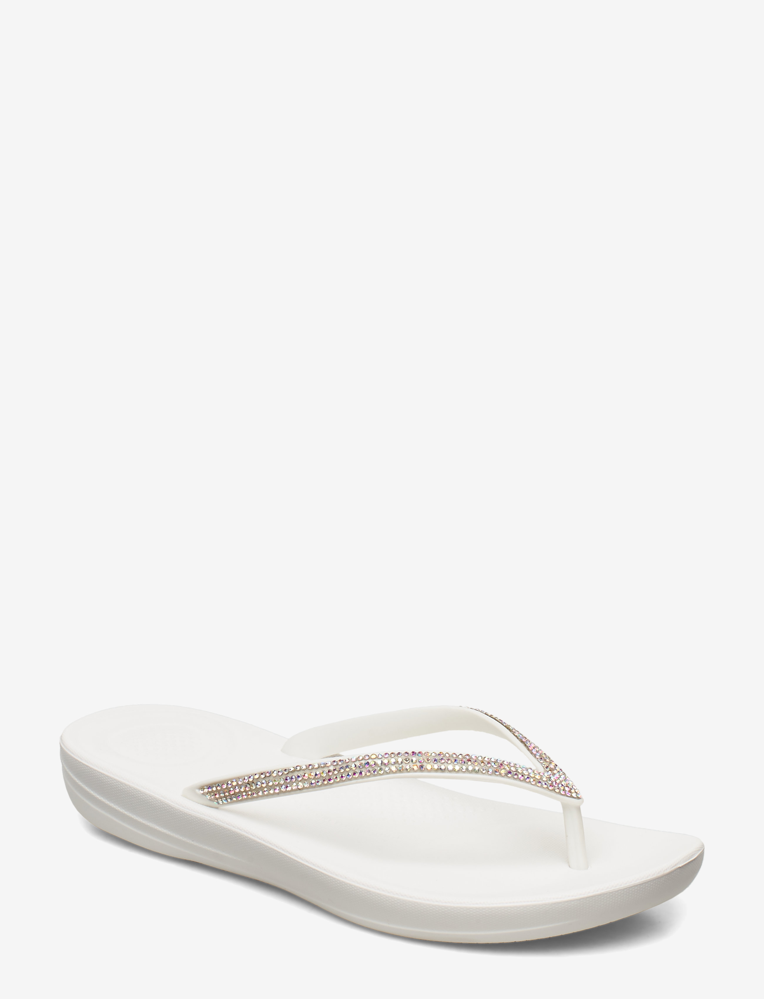 FITFLOP Iqushion Ergonomic Sparkle Flip-Flops Weiß - 41 - Damen