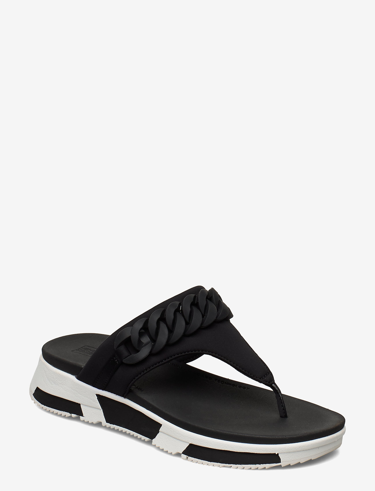 FitFlop - HEDA CHAIN TOE-THONGS - black - 0