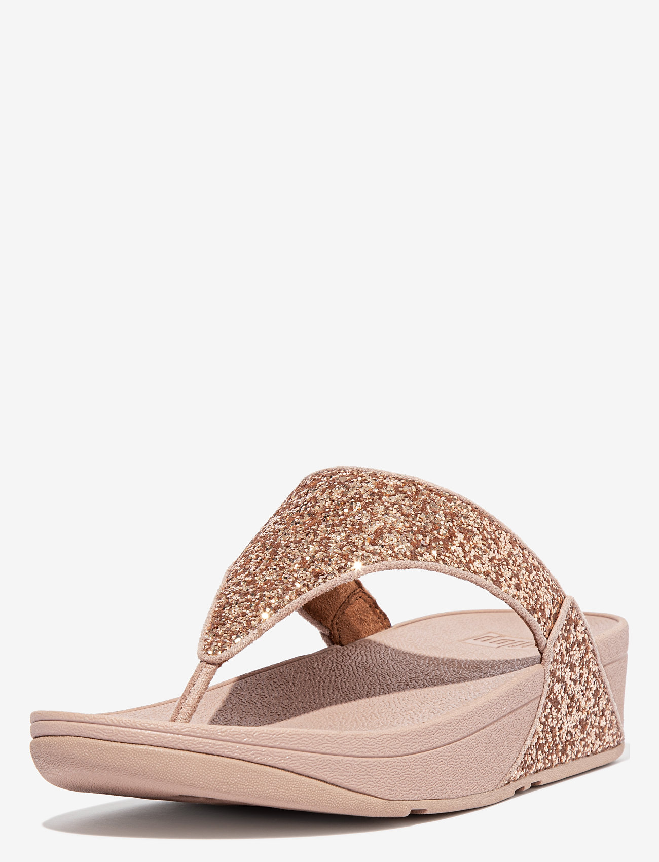 FitFlop - LULU GLITTER TOE-THONGS - platta sandaler - rose gold - 2