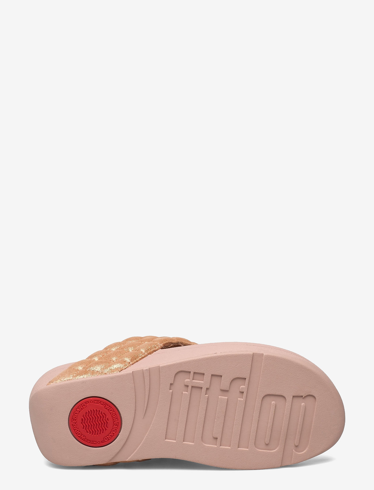FitFlop - LULU PADDED SHIMMY SUEDE  TOE-THONGS - rose gold - 4