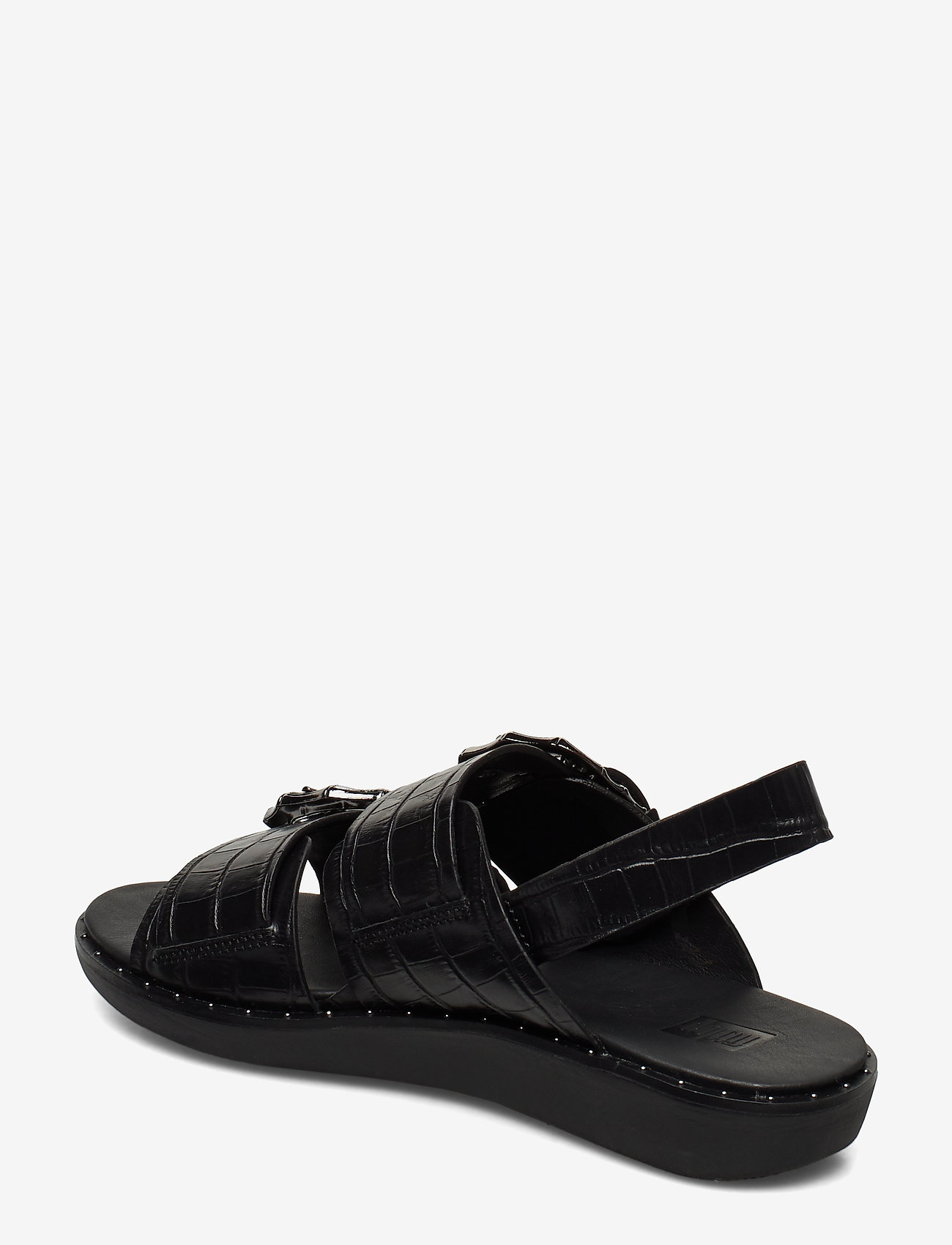FitFlop - KAIA CROC PRINT BACK-STRAP SANDALS - black - 2