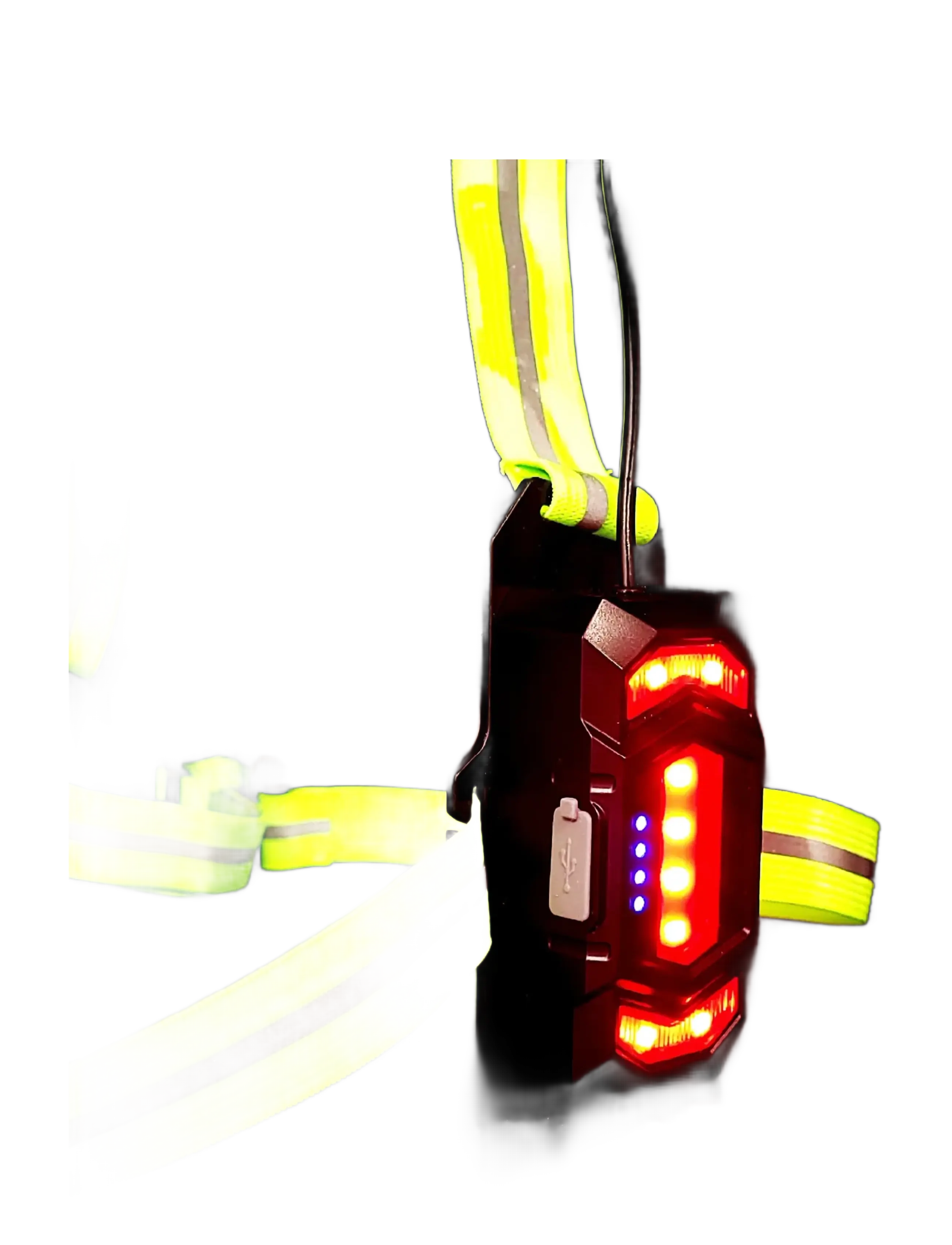 Fitletic - Reflex Chest Light - löputrustning - yellow/silver - 3