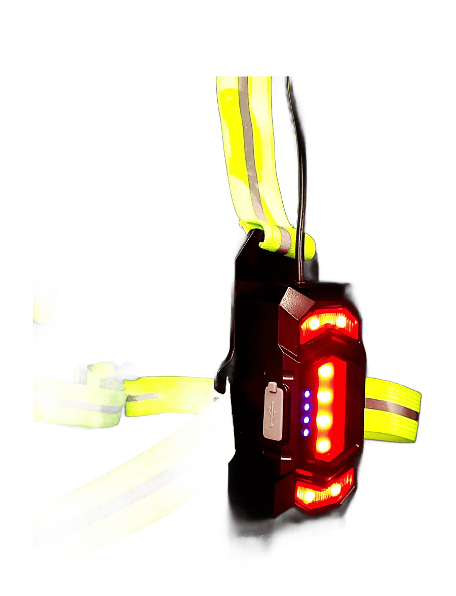 Fitletic - Reflex Chest Light - löputrustning - yellow/silver - 3