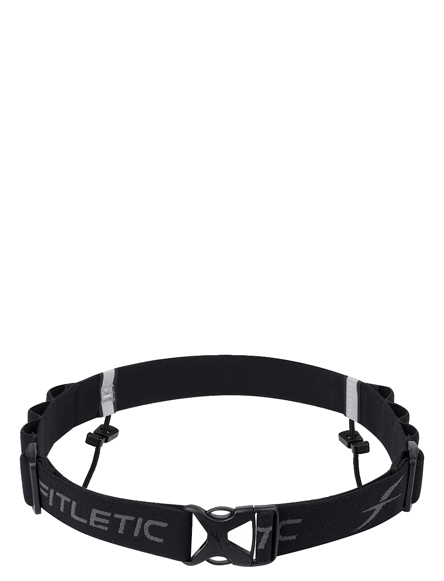 Fitletic - Race Number Belt with Gels - löputrustning - black/grey - 1