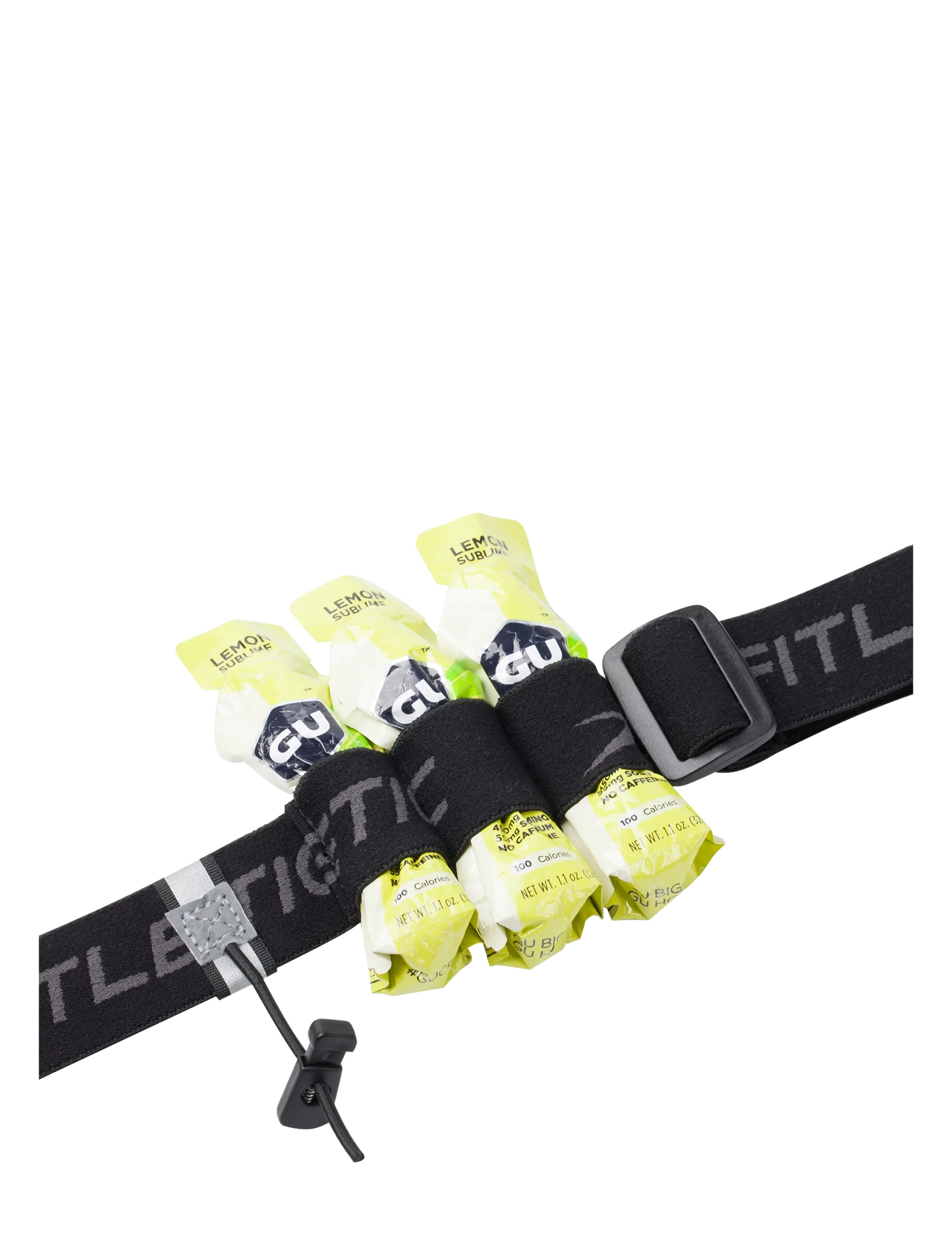 Fitletic - Race Number Belt with Gels - löputrustning - black/grey - 3