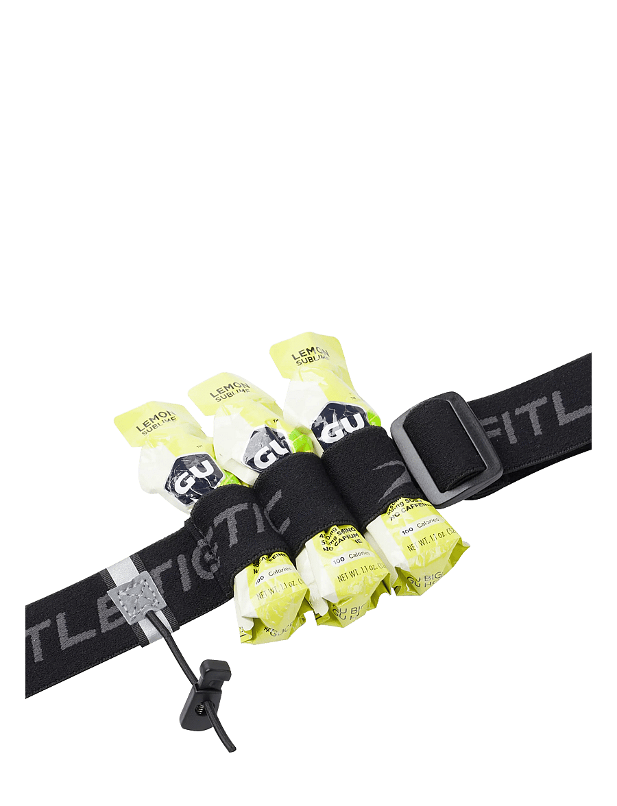 Fitletic - Race Number Belt with Gels - löputrustning - black/grey - 3