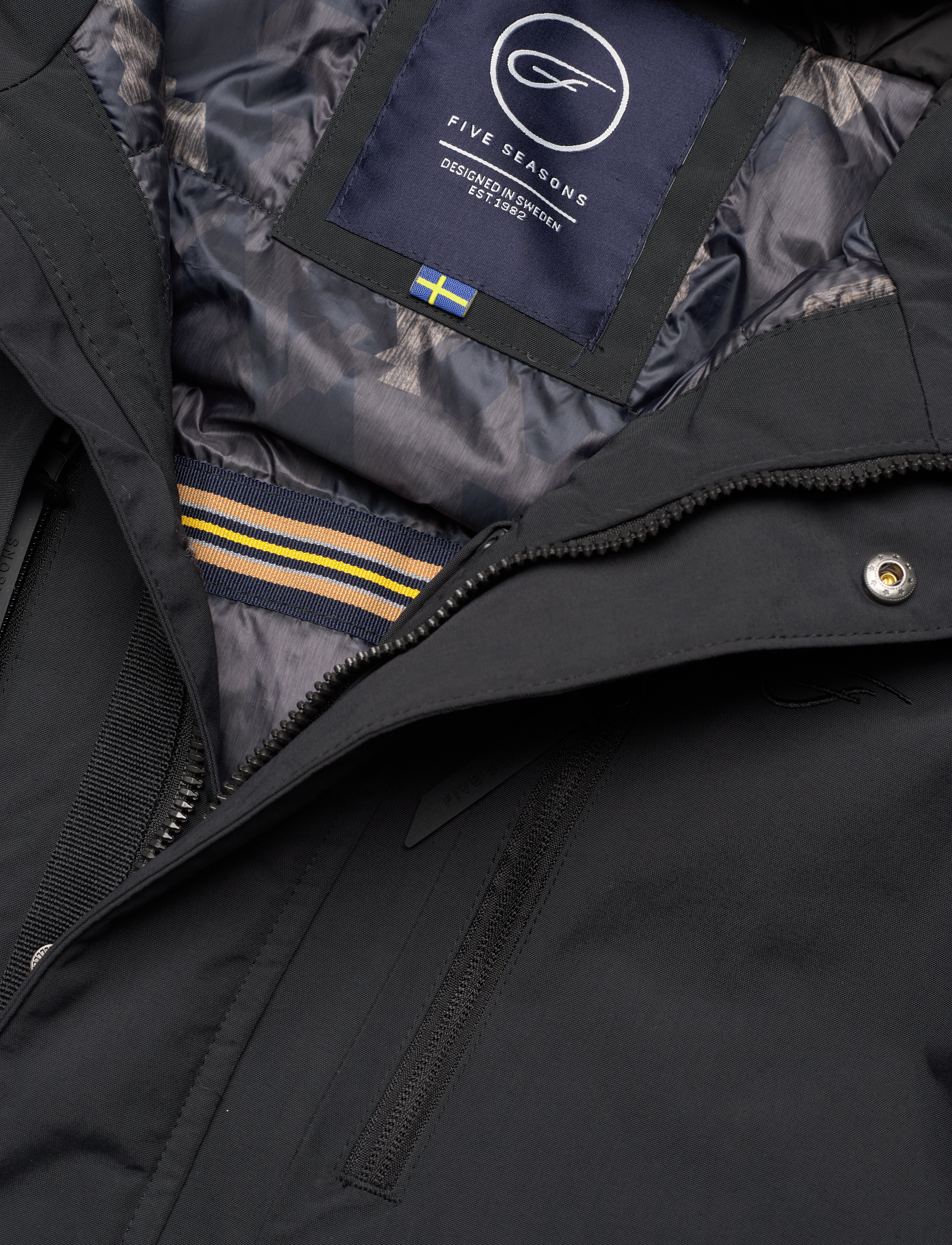 Five Seasons - TRENT JKT M - kurtki turystyczne - black - 2