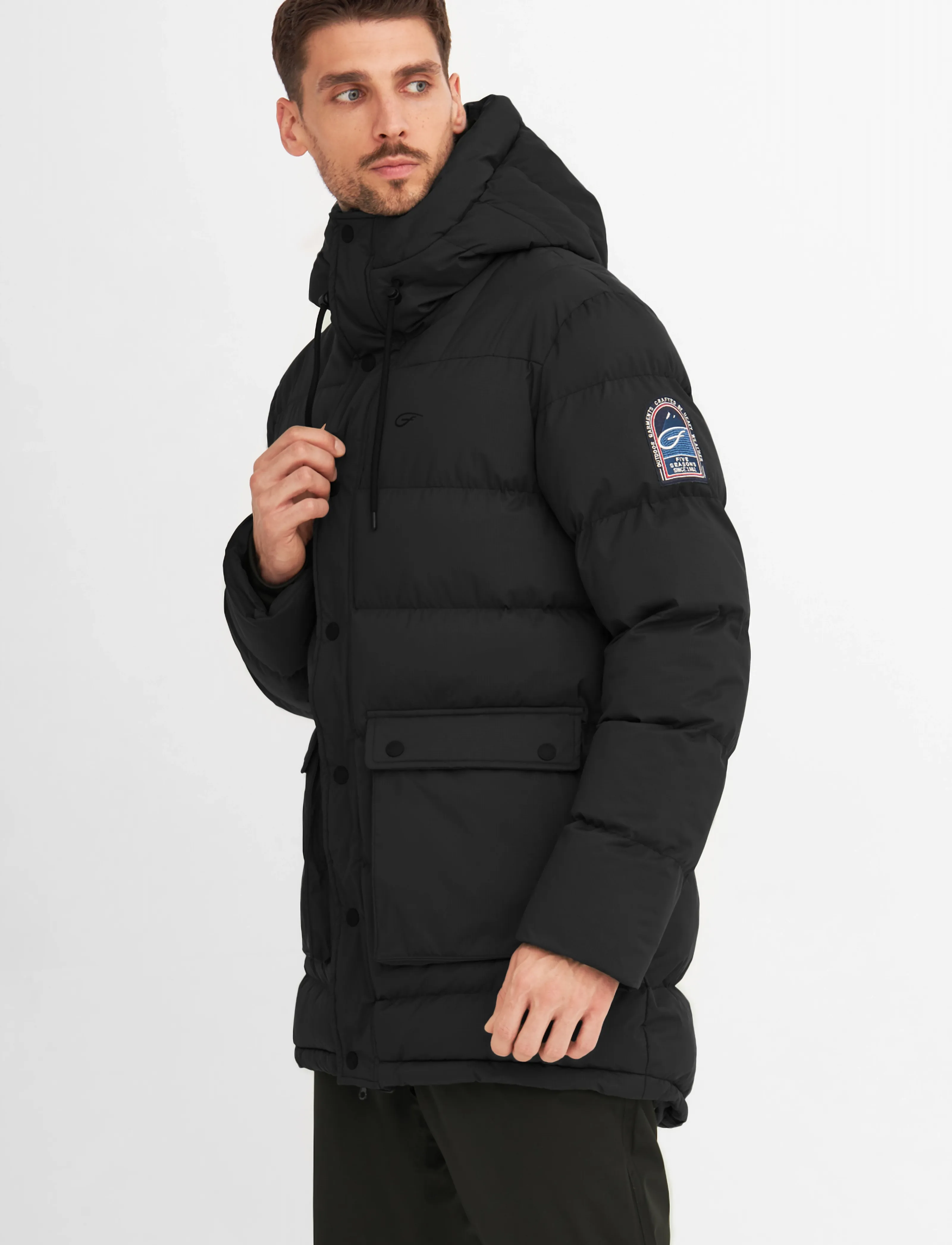 Five Seasons - NORDKAP JKT M - winter jackets - black - 3