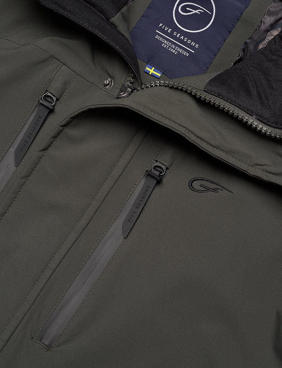 Five Seasons - MILLER JKT M - friluftsjakker - green forest - 5