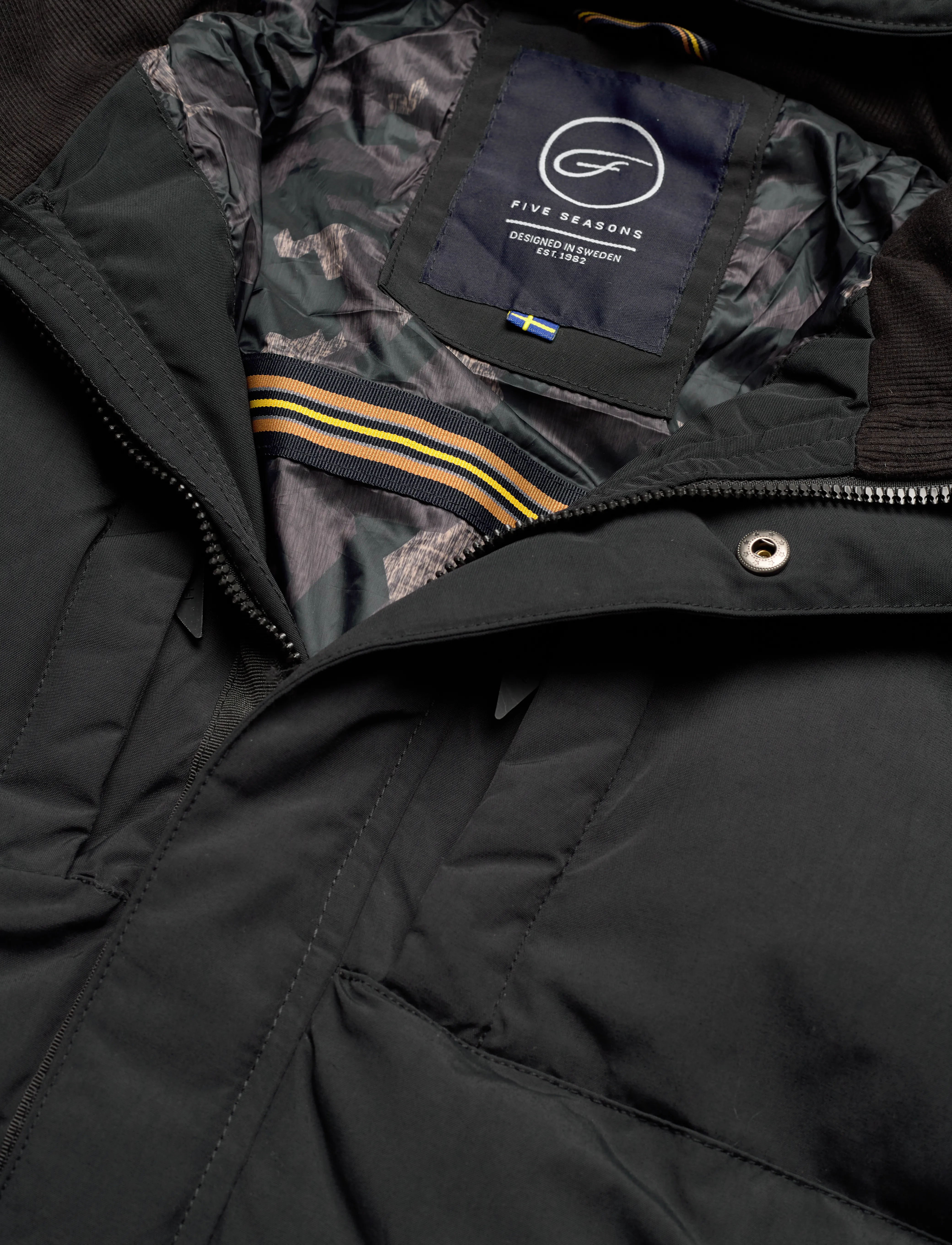 Five Seasons - ASTON JKT M - frilufts- & regnjakker - black - 2