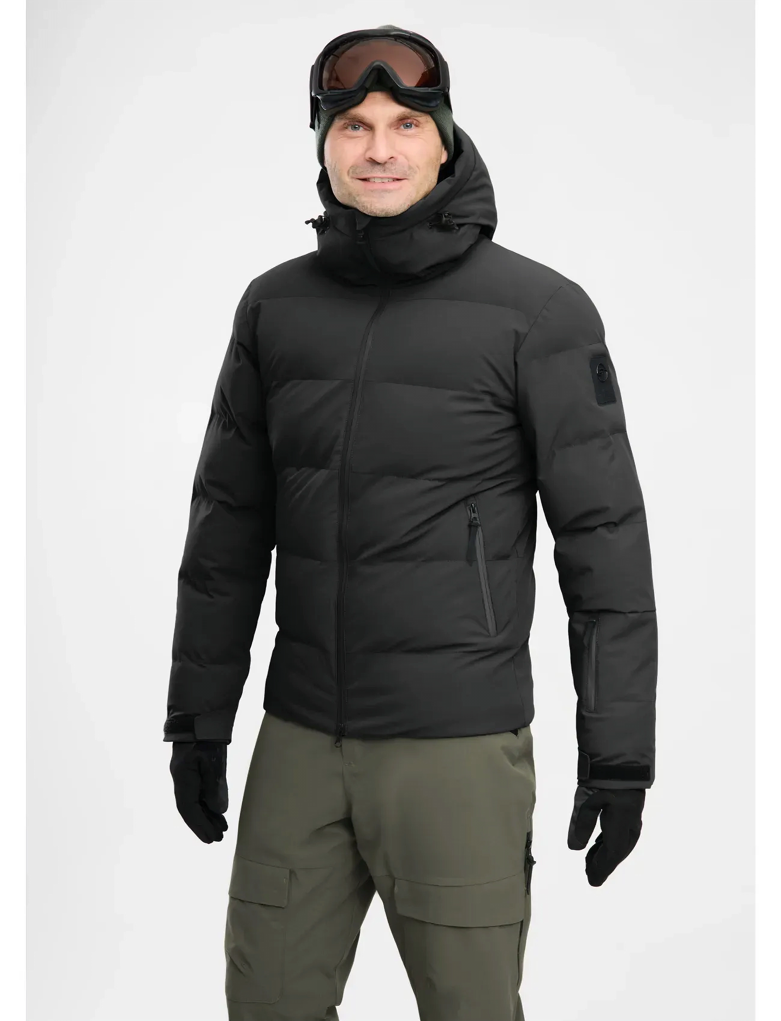 Five Seasons Whistler Jkt M, Mænd, Hætteforet Skijakke, Sort, Str: L