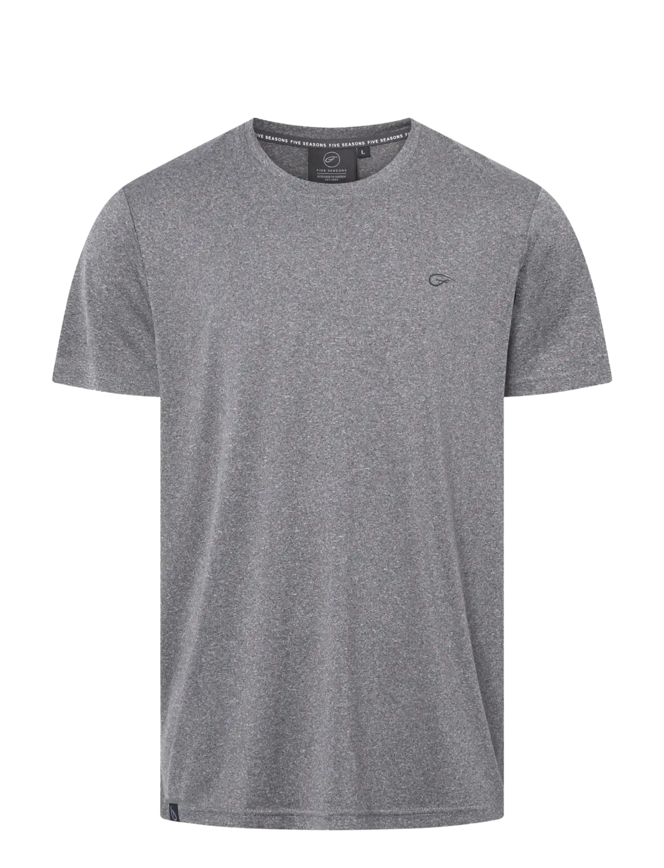 Five Seasons BASIC TOP M - Kläder - GRAPHITE MELANGE / grey