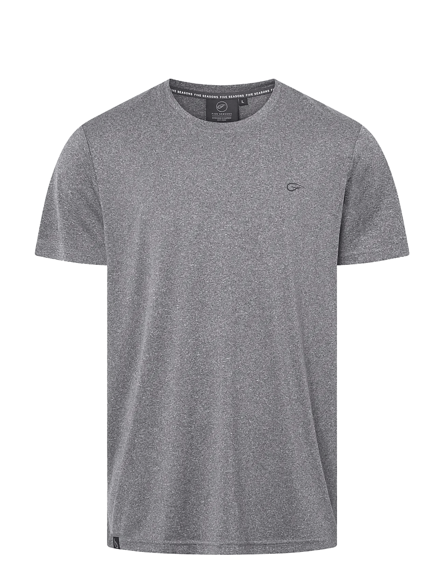Five Seasons - BASIC TOP M - alussärgid ja t-särgid - graphite melange - 1