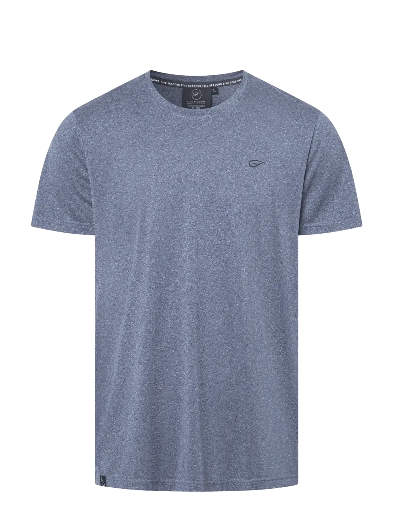 Five Seasons BASIC TOP M - Kläder - MOOD INDIGO MELANGE / blue