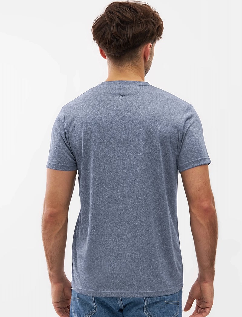 Five Seasons - BASIC TOP M - t-shirts - mood indigo melange - 4