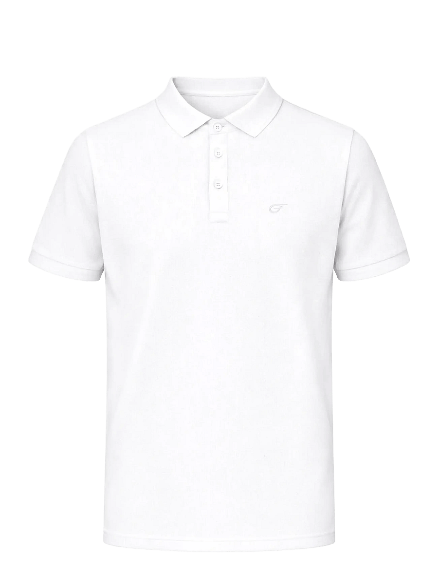 Five Seasons - HANKLEY POLO M - toppar & t-shirts - white - 1
