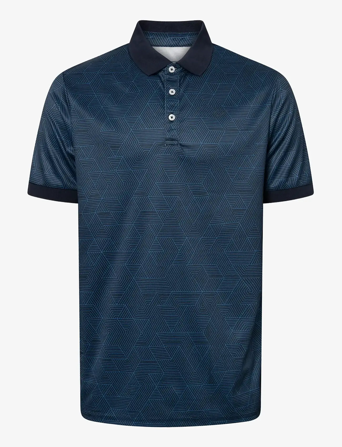 Five Seasons - HANKLEY POLO M - kortærmede poloer - navy hexagon - 1