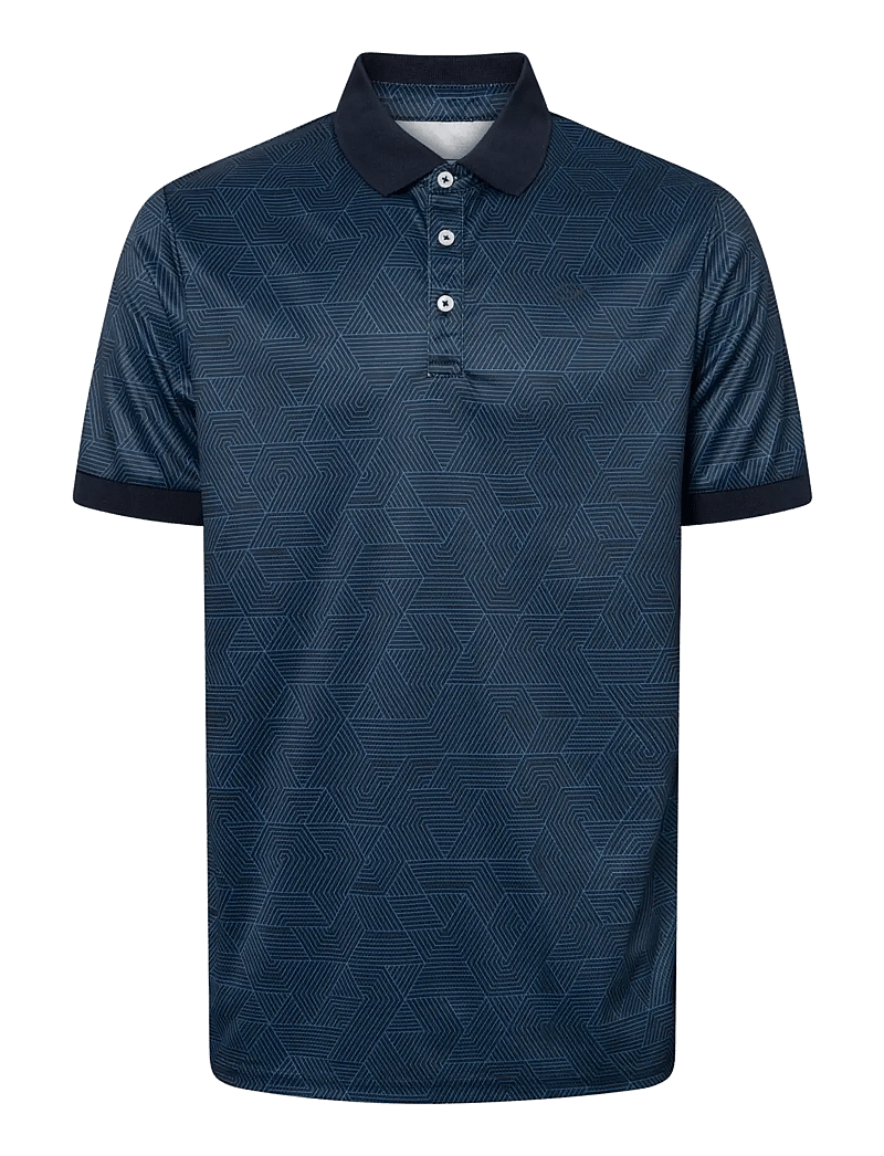Five Seasons - HANKLEY POLO M - palaidinės ir marškinėliai - navy hexagon - 1