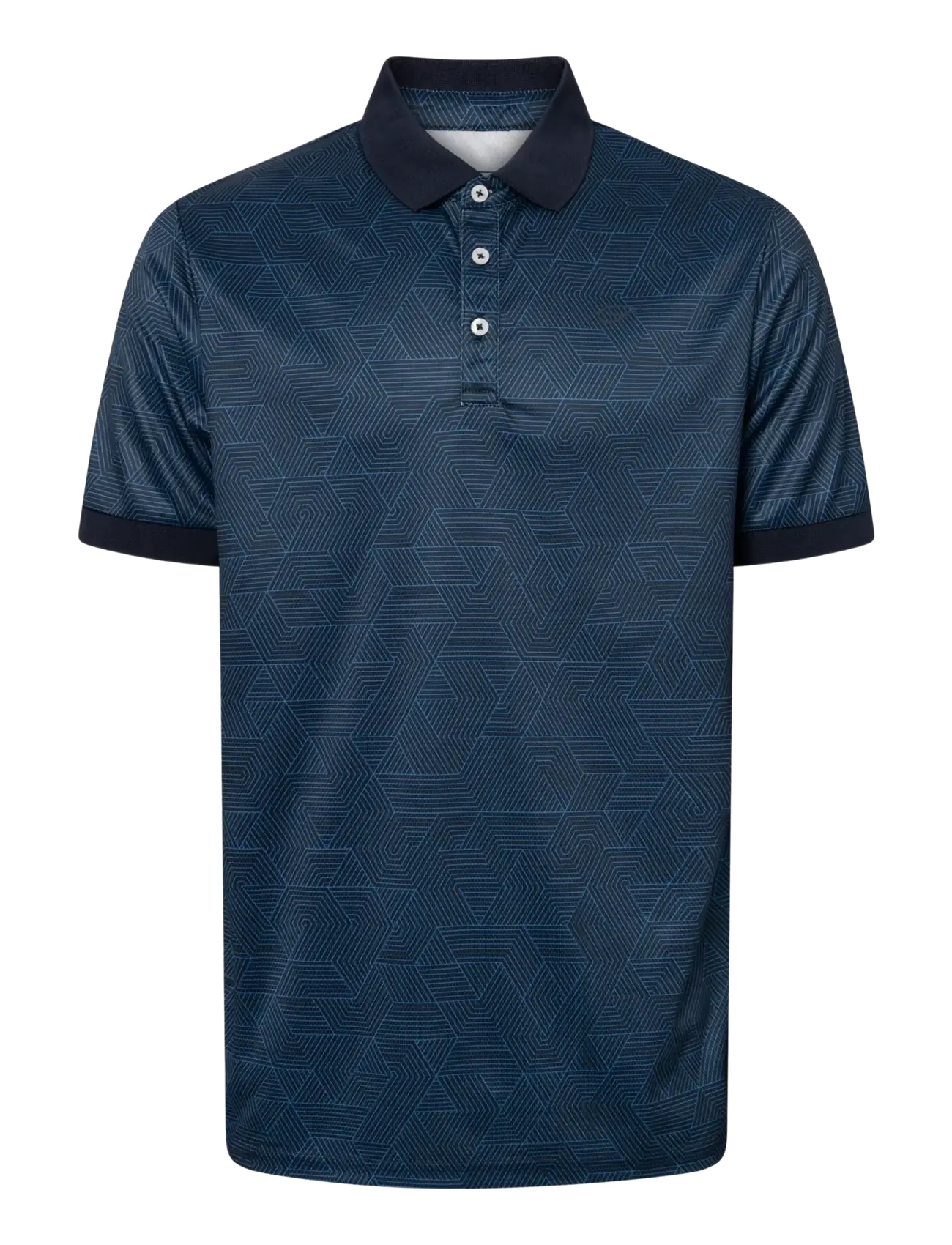 Five Seasons HANKLEY POLO M - Kläder - NAVY HEXAGON / navy