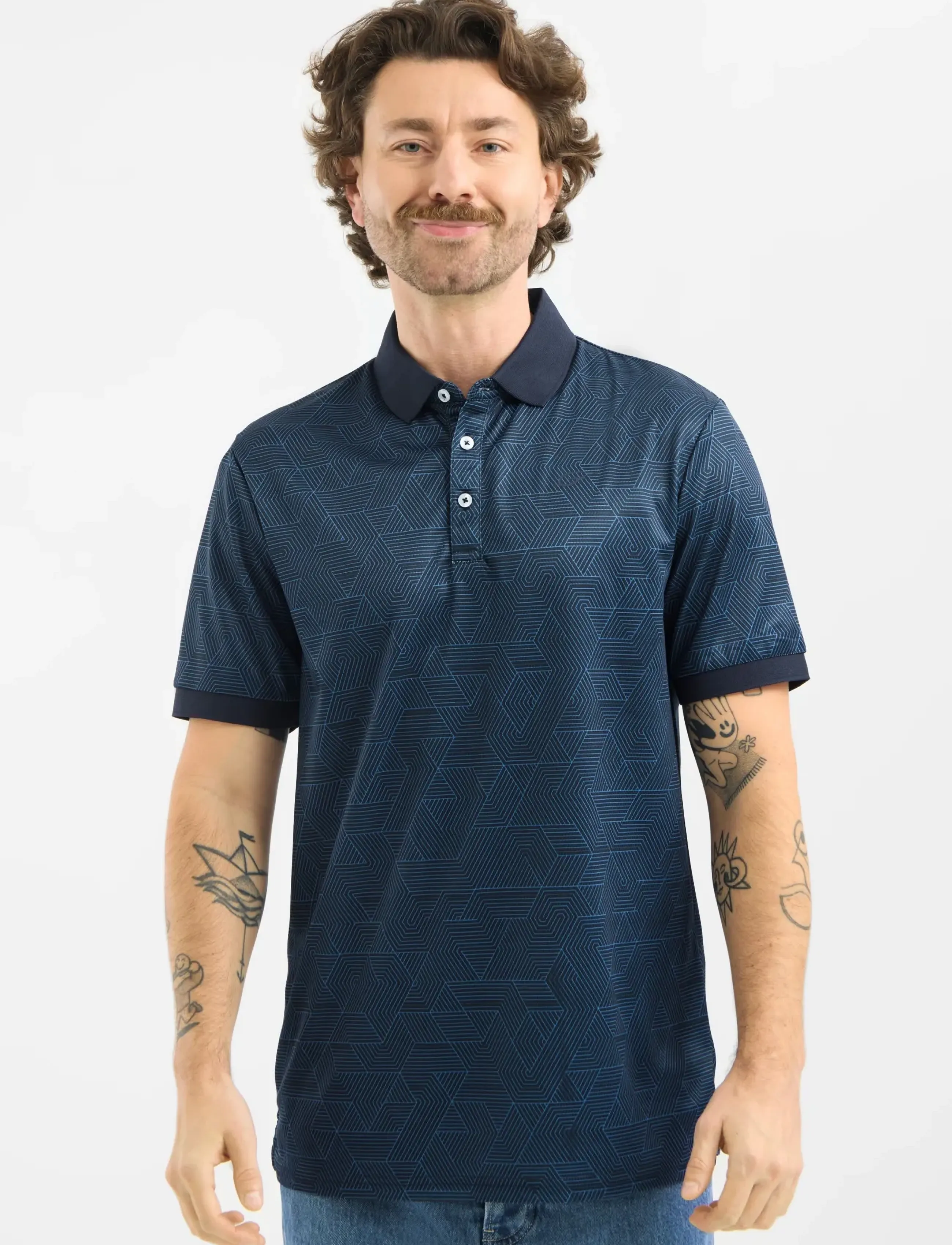 Five Seasons Hankley Polo M, Sport Polos, Marineblau - Short-sleeved Männerswear