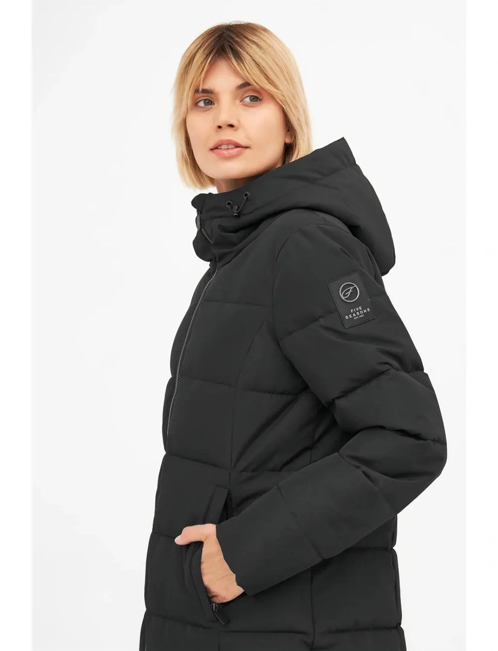 Five Seasons - EFFIE JKT W - sulejoped ja voodriga joped - black - 3