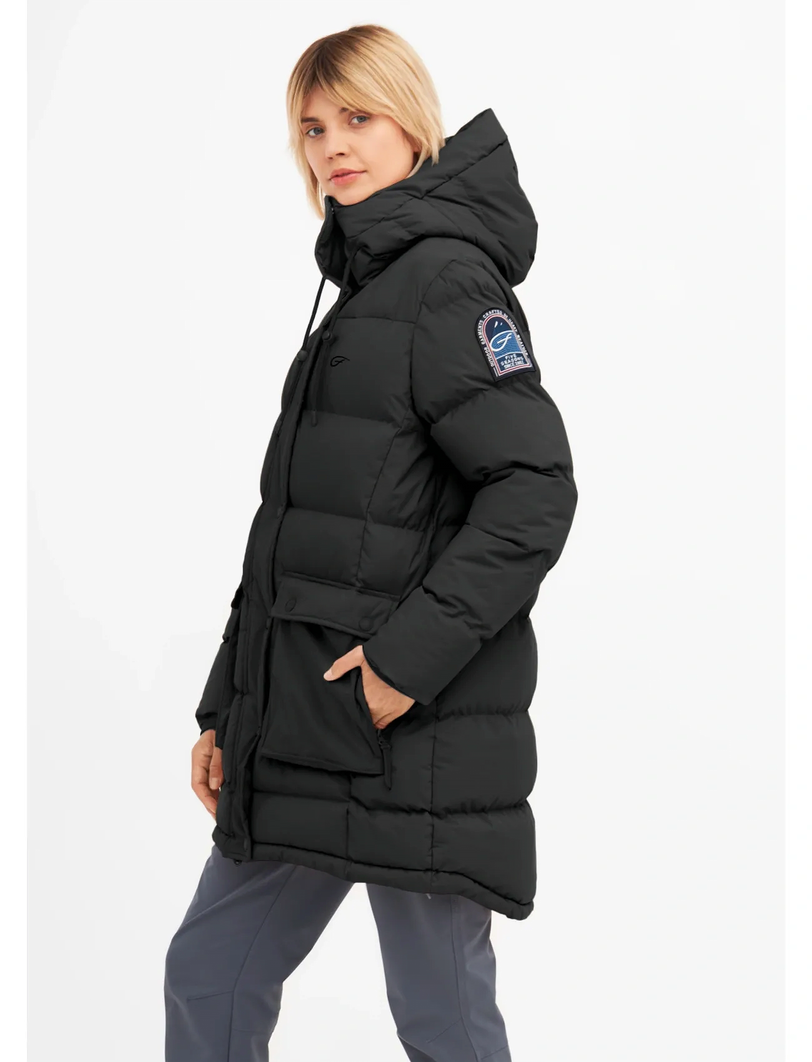 Five Seasons - NORDKAP JKT W - dunfrakker - black - 4