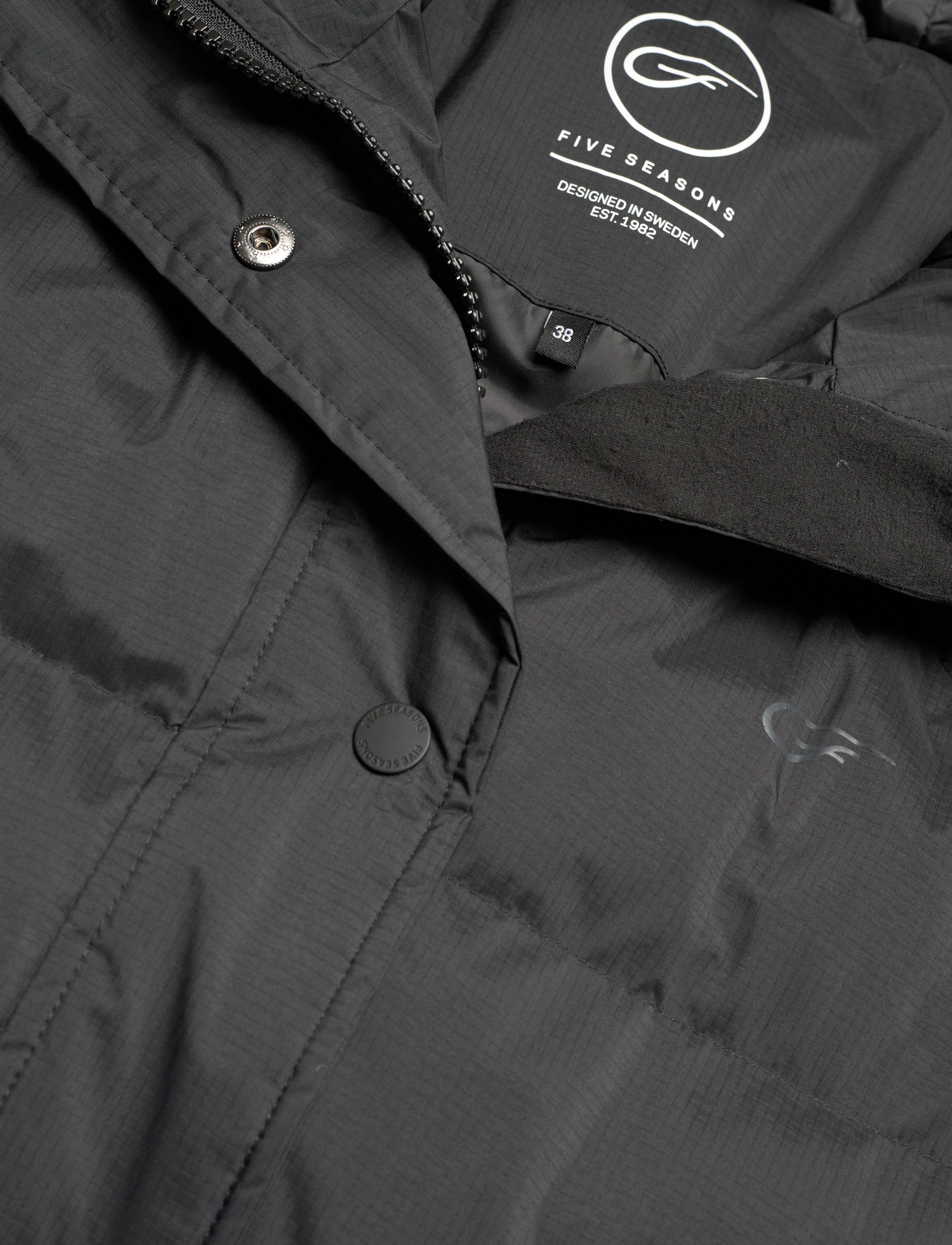 Five Seasons - NORDKAP JKT W - dunfrakker - black - 5