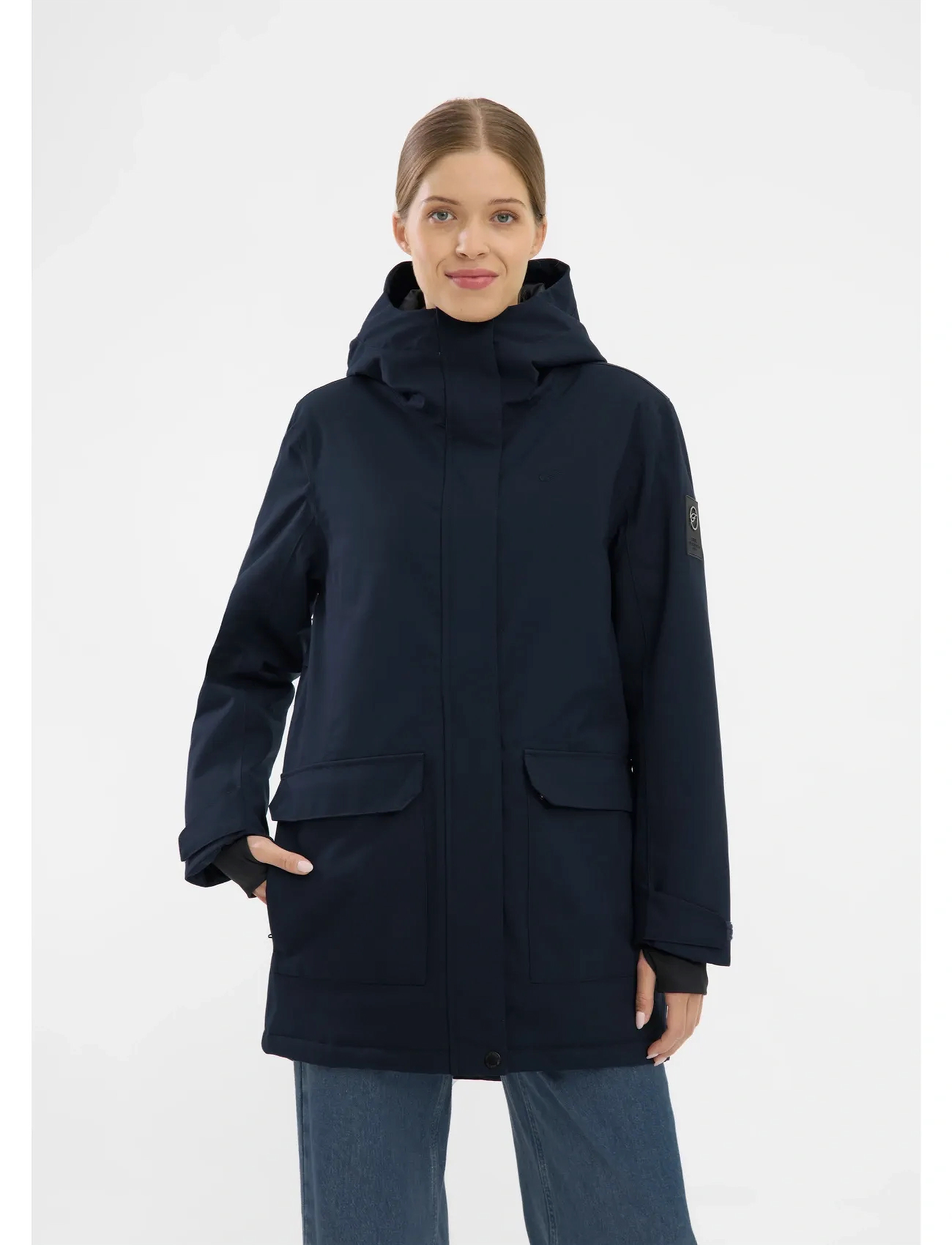 Five Seasons Nara Jkt W, Kvinder, Parka, Navy, Str: 40