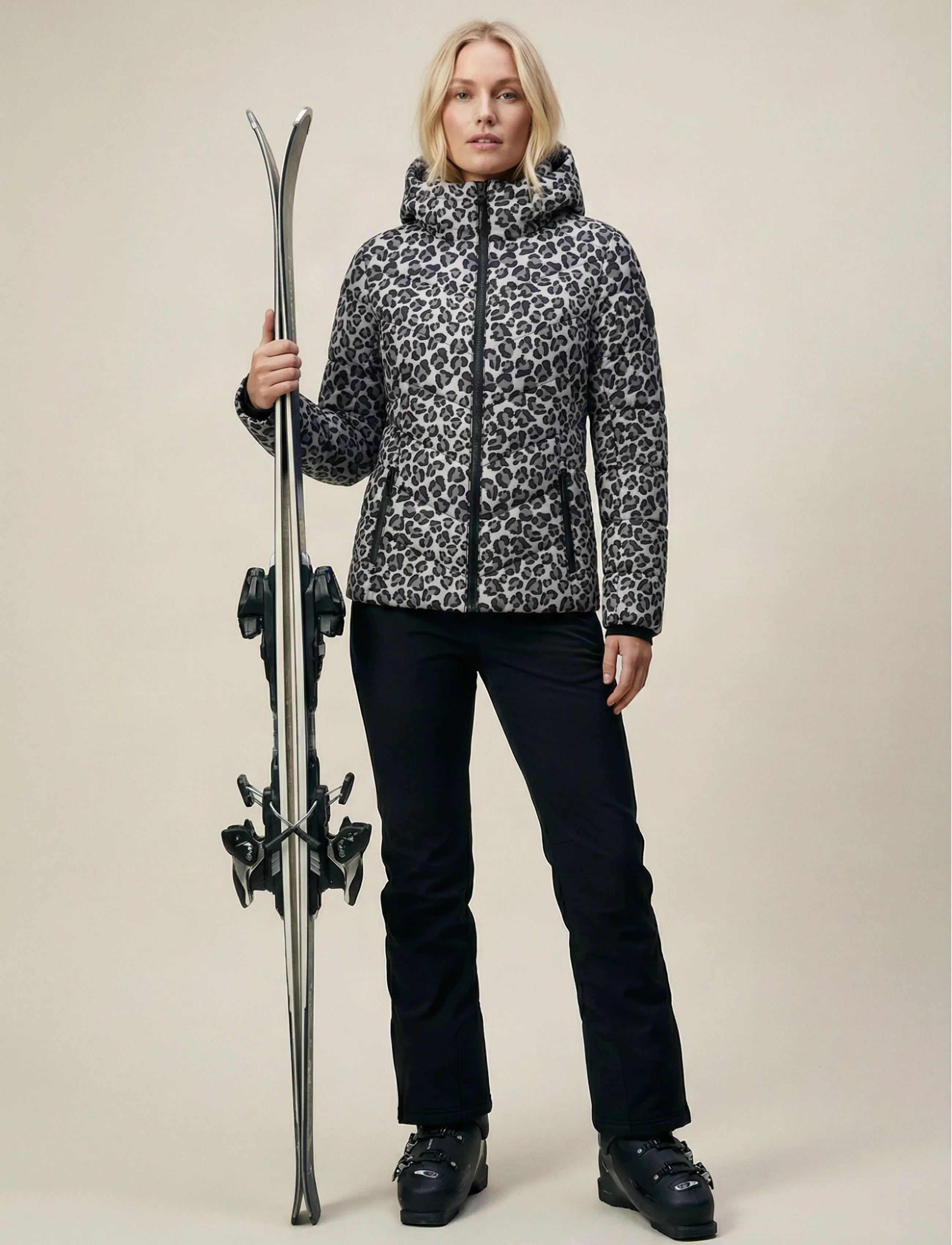 Five Seasons - MOIWA JKT W - ski wear - white leo - 3