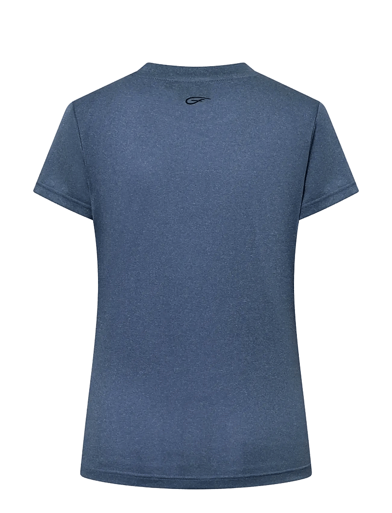 Five Seasons - BASIC TOP W - t-shirts - mood indigo melange - 2
