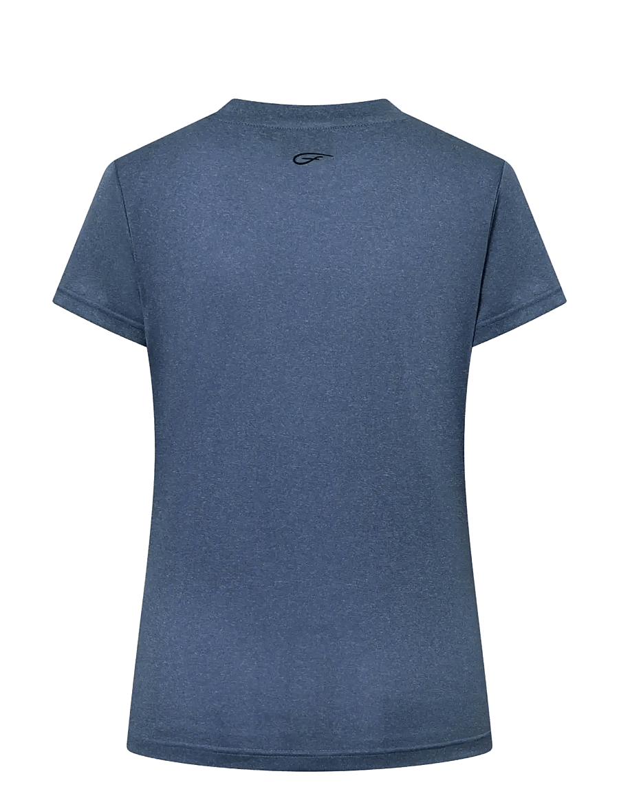 Five Seasons - BASIC TOP W - alussärgid ja t-särgid - mood indigo melange - 2