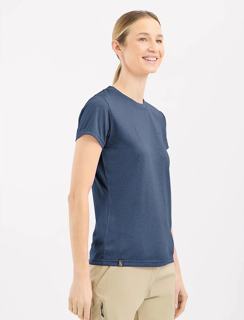 Five Seasons - BASIC TOP W - t-shirts - mood indigo melange - 3