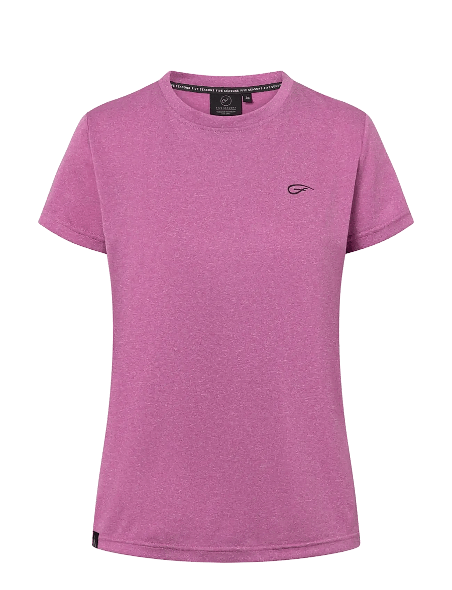 Five Seasons - BASIC TOP W - t-shirts - purple - 1