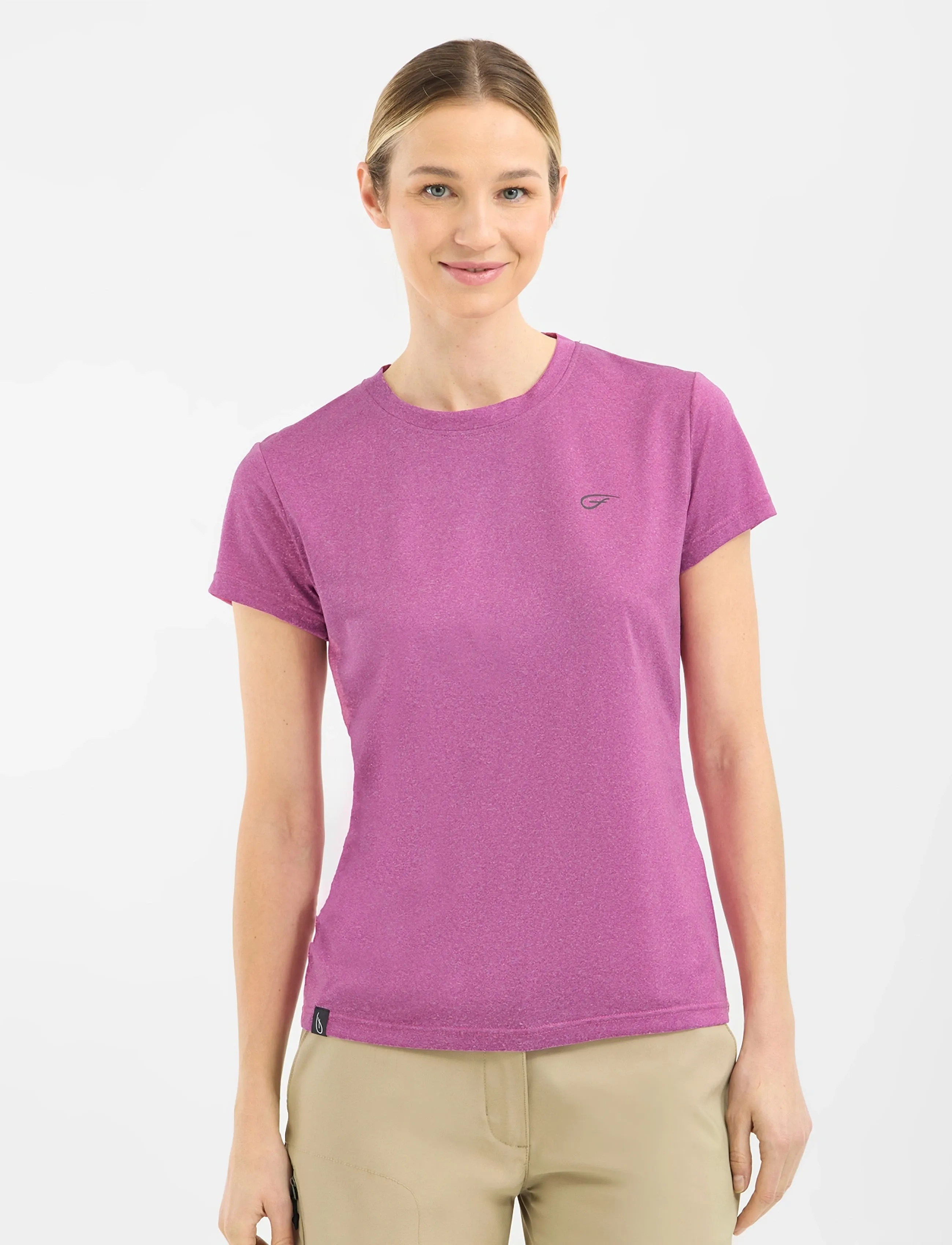 Five Seasons Basic Top W, Kvinder, Basic T-Shirt, Pink, Str: 40