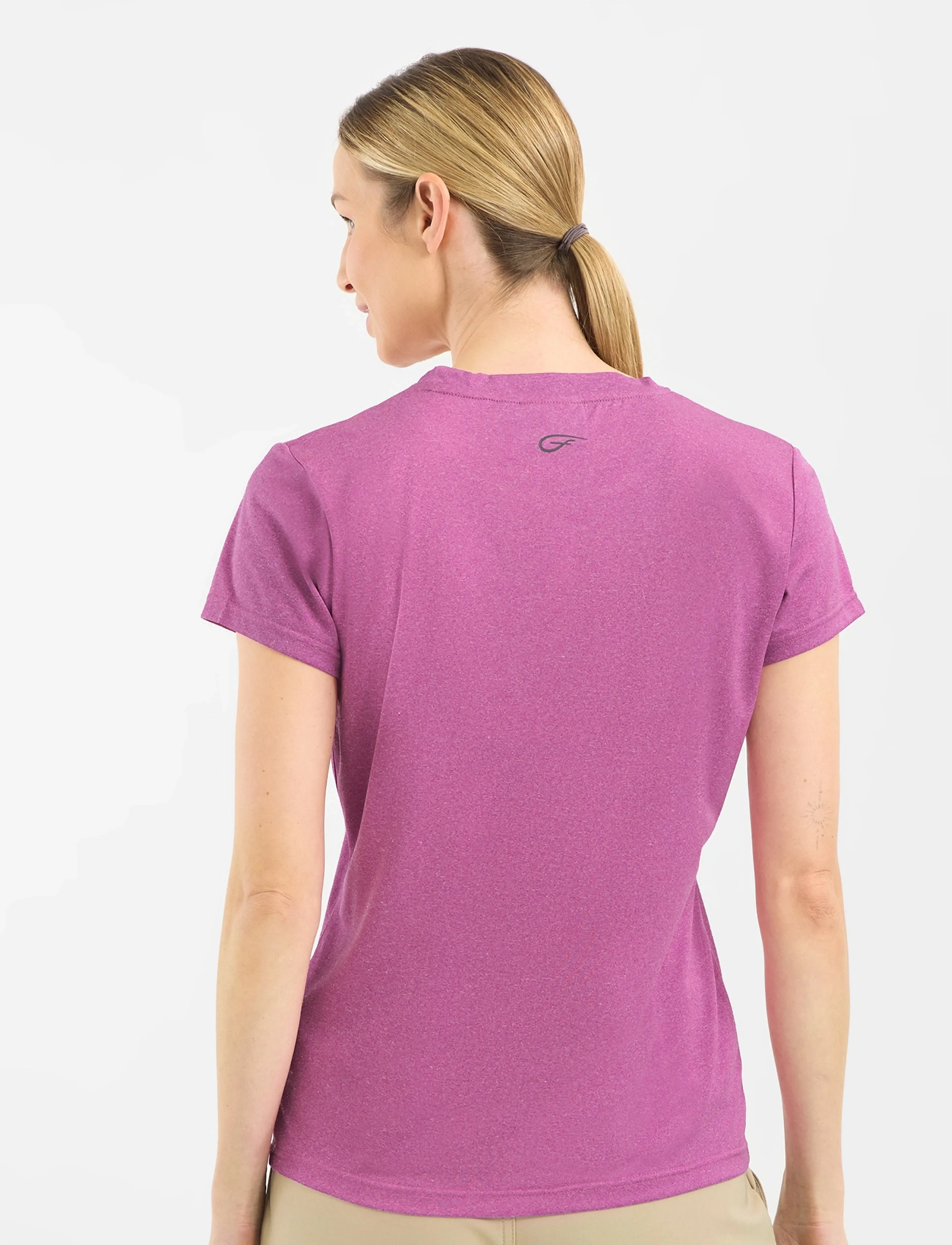 Five Seasons - BASIC TOP W - t-shirts - purple - 4