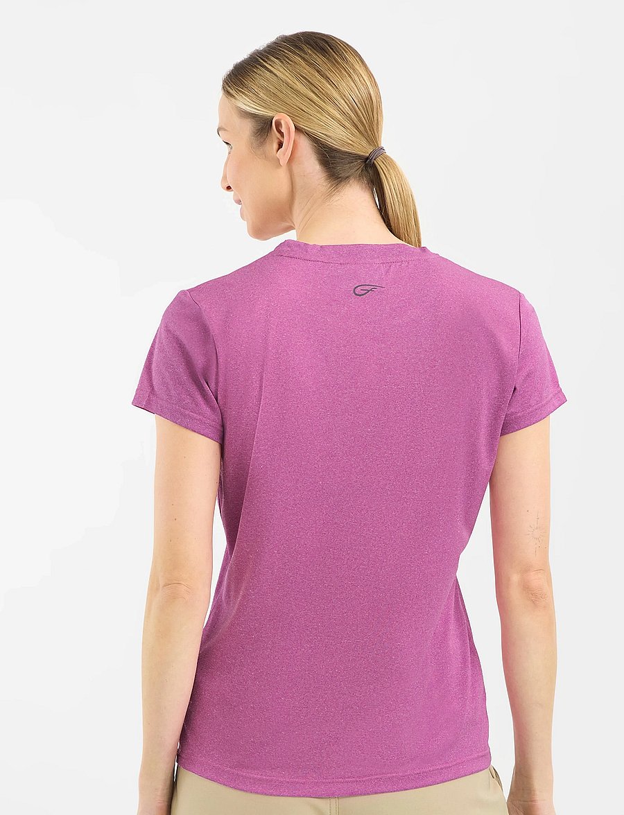 Five Seasons - BASIC TOP W - t-shirts - purple - 4
