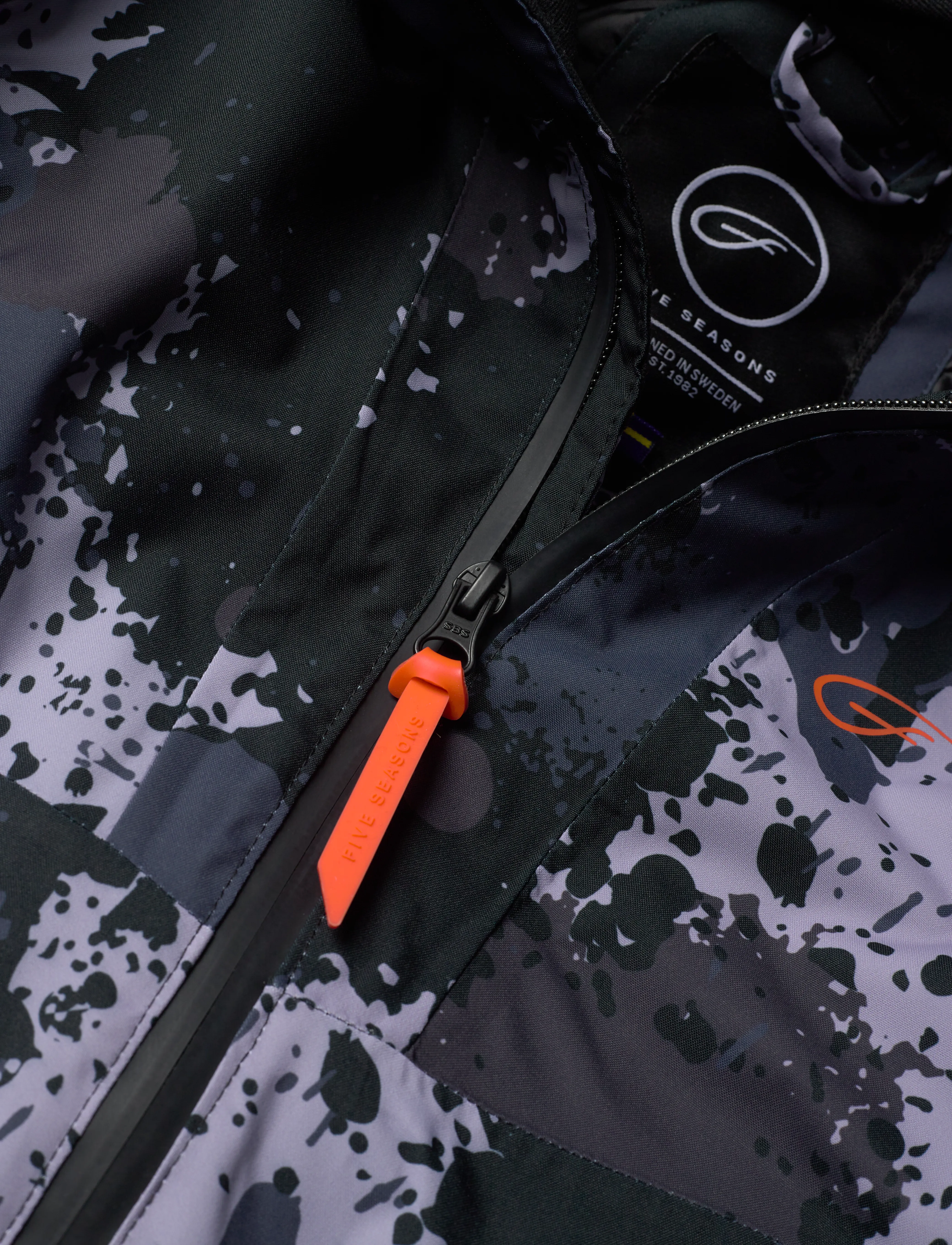 Five Seasons - CHAMONIX JKT JR - skijakker - black sprinkle - 2