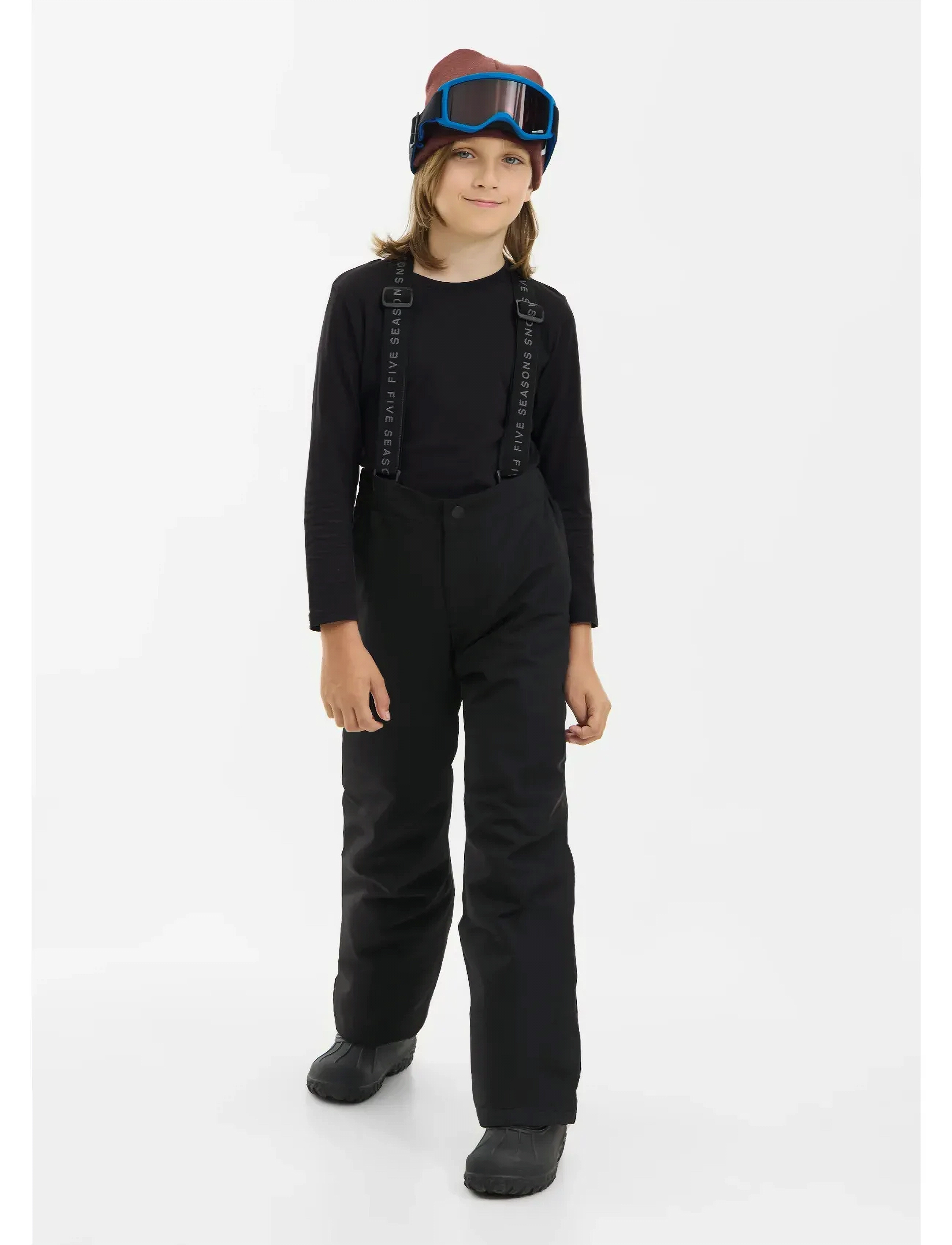 Five Seasons Billie Pnt Jr, 110, Black, Sport > Udendørs Bukser, Børn