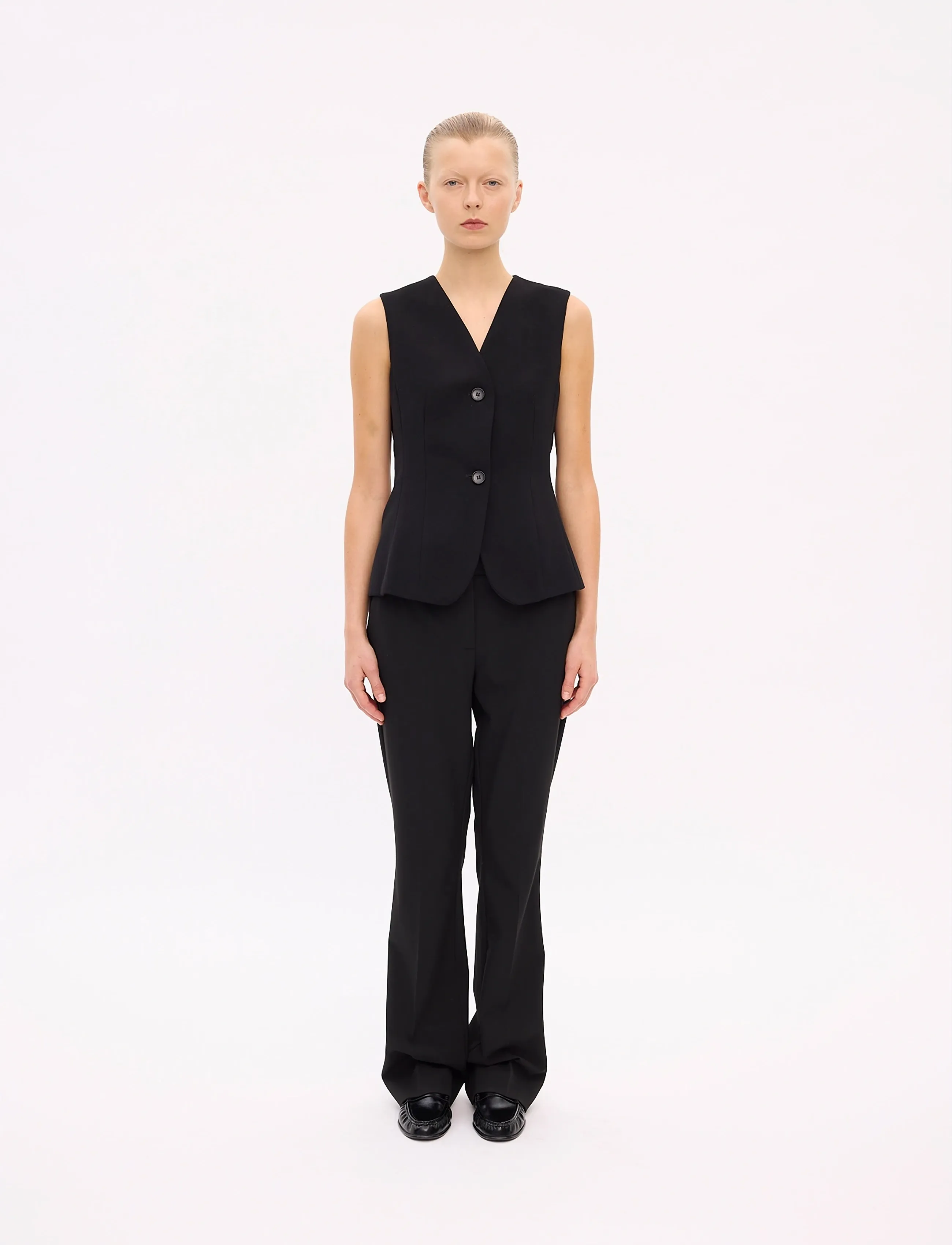 FIVEUNITS Clarafv, 25 Long, Trousers, Schwarz - Flared, Frauen