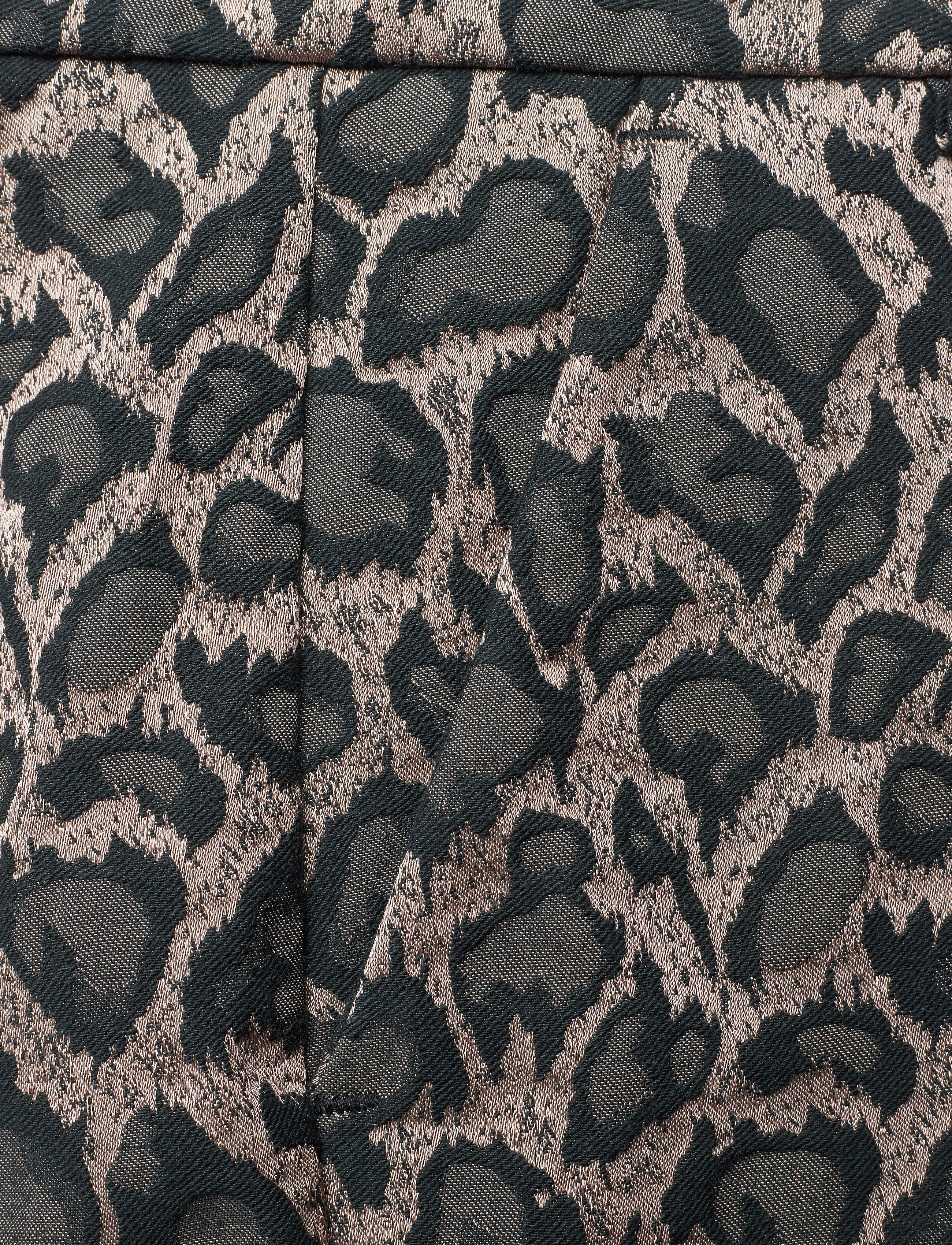 FIVEUNITS - Clara 604 Crop - raka byxor - leo black laci - 2