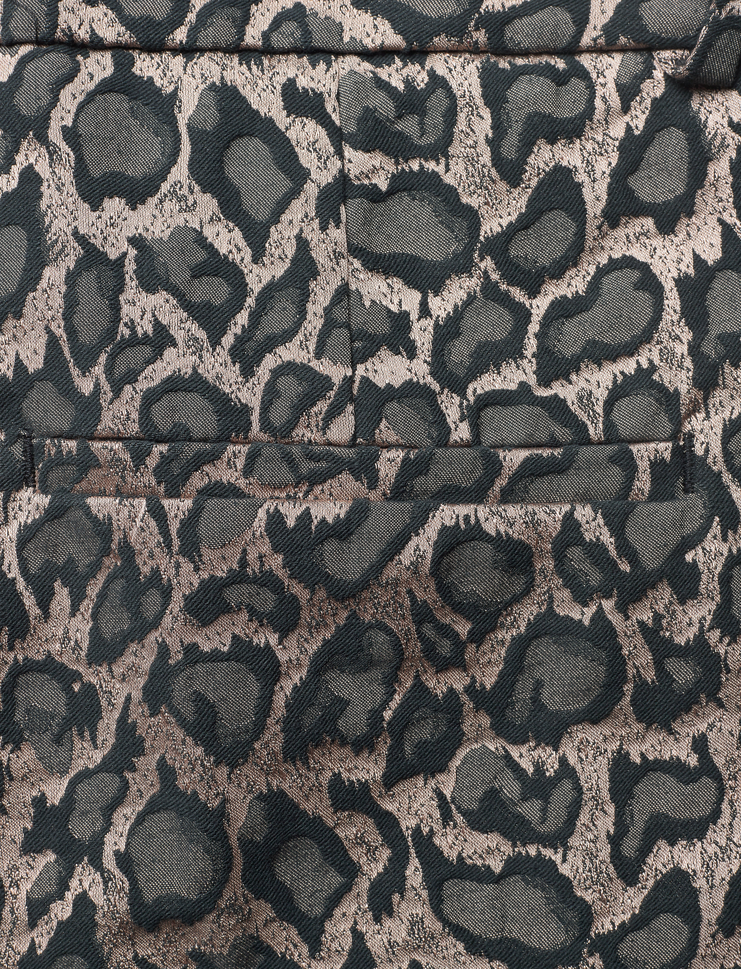 FIVEUNITS - Clara 604 Crop - raka byxor - leo black laci - 4