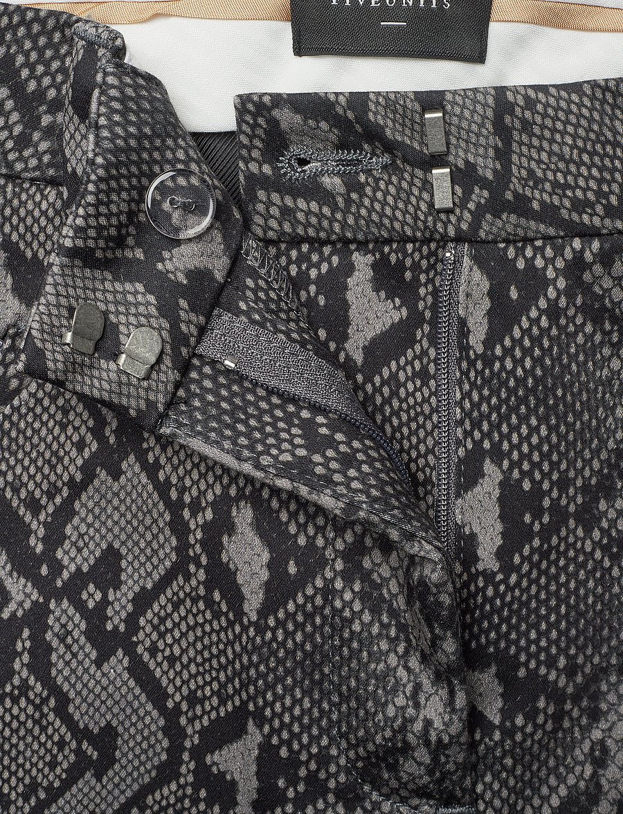 FIVEUNITS - Angelie 606 Dark Grey Snake - sirged püksid - dark grey snake - 3