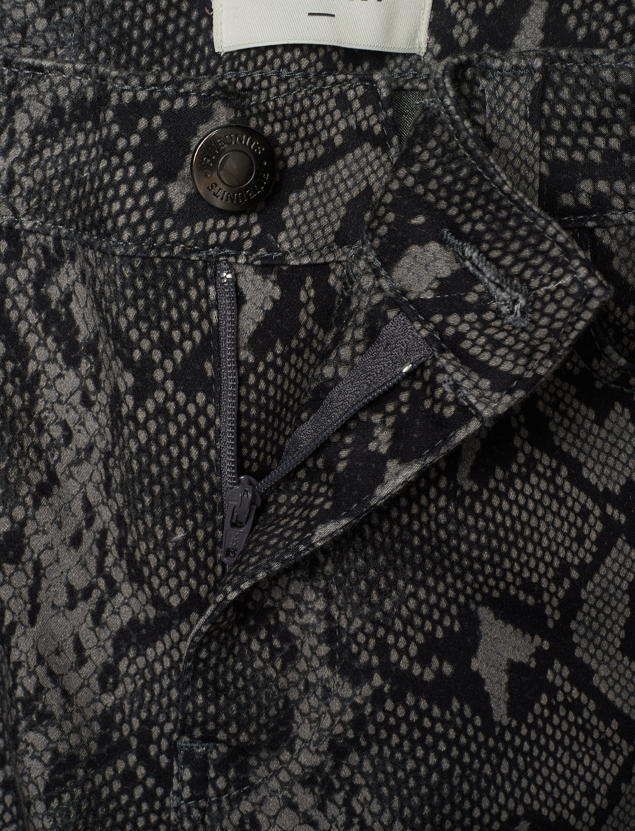 FIVEUNITS - Kate 606 Dark Grey Snake - bukser med smalle ben - dark grey snake - 3
