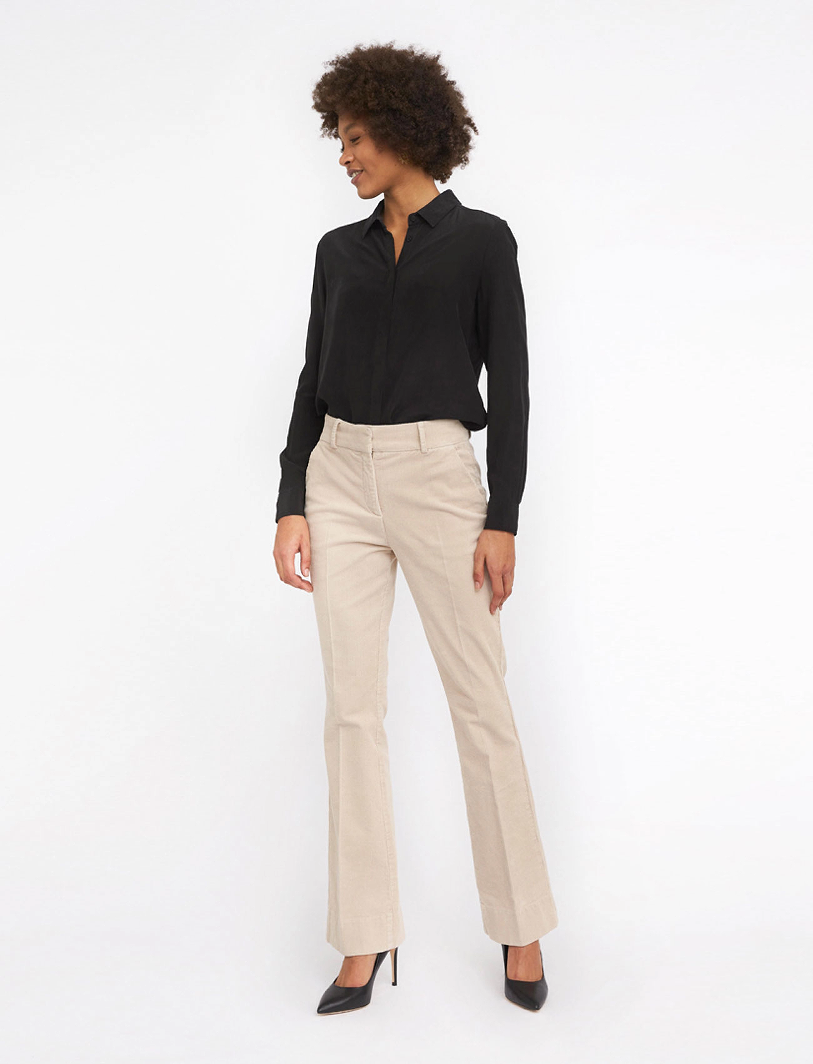 FIVEUNITS ClaraFV - Five Units - WINTER WHITE CORDUROY / beige