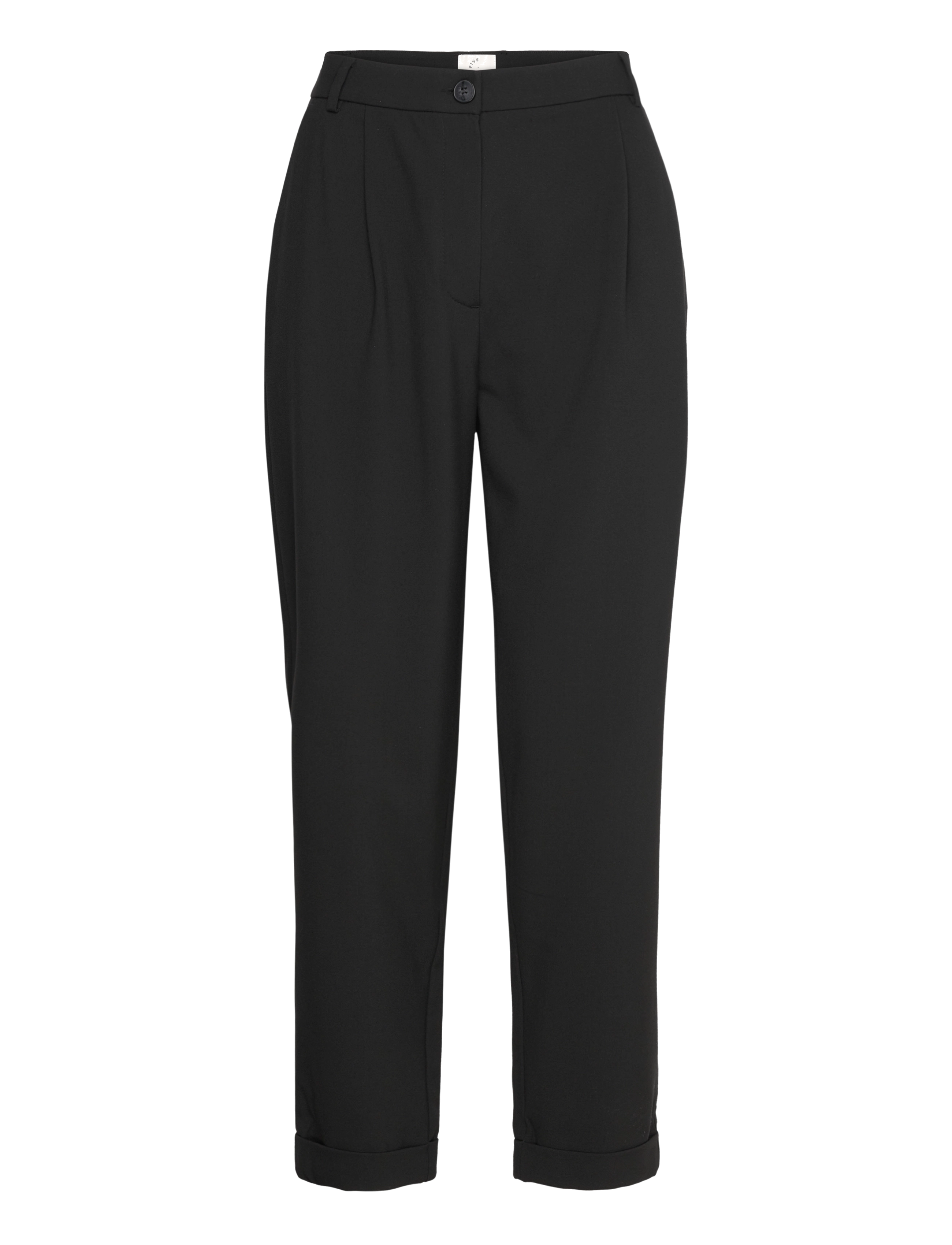 FIVEUNITS Maloufv, Kvinder, Højtaljede Plisserede Korte Bukser, Sort, Str: 24 x 32