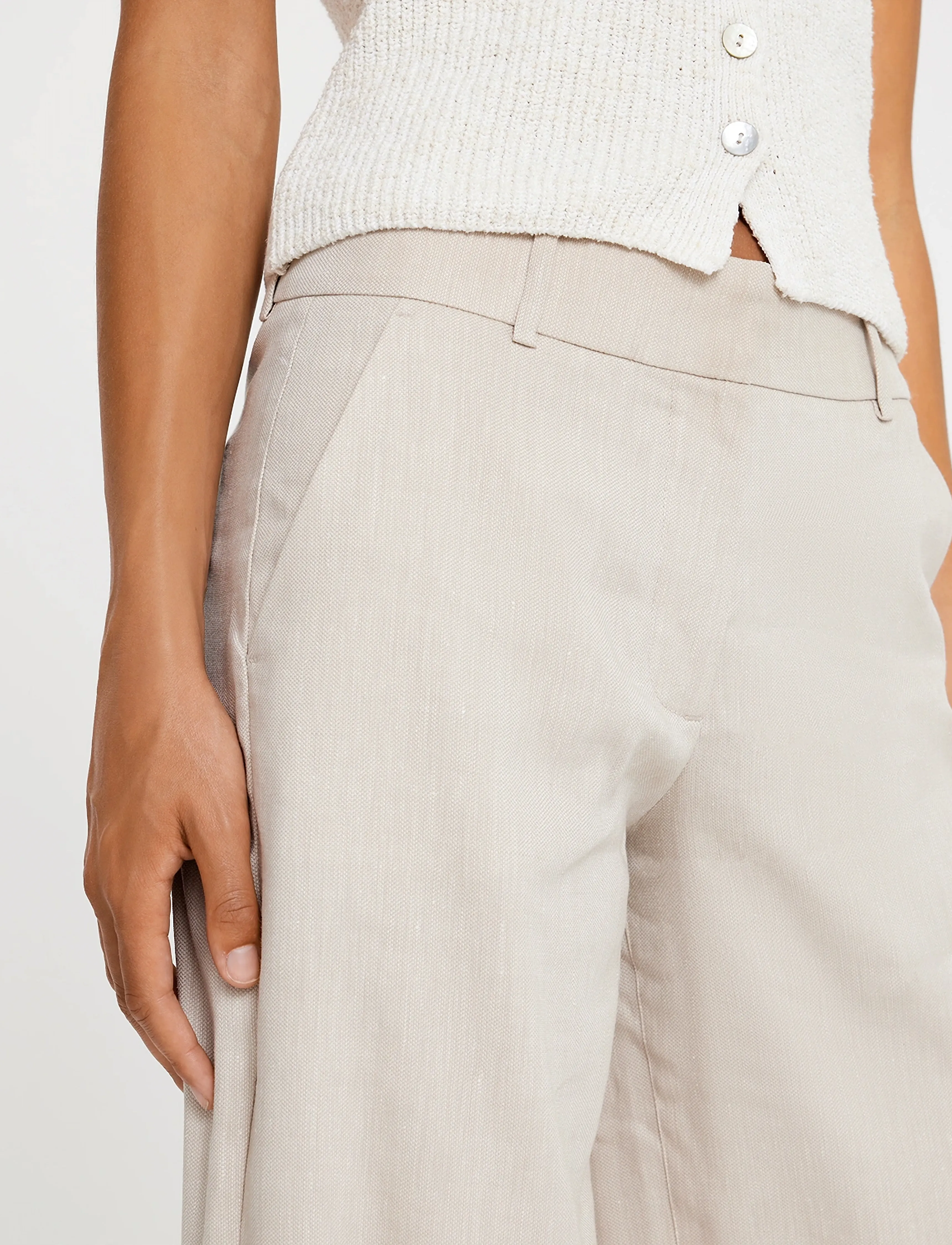FIVEUNITS - DenaFV - linen trousers - sand linen - 4
