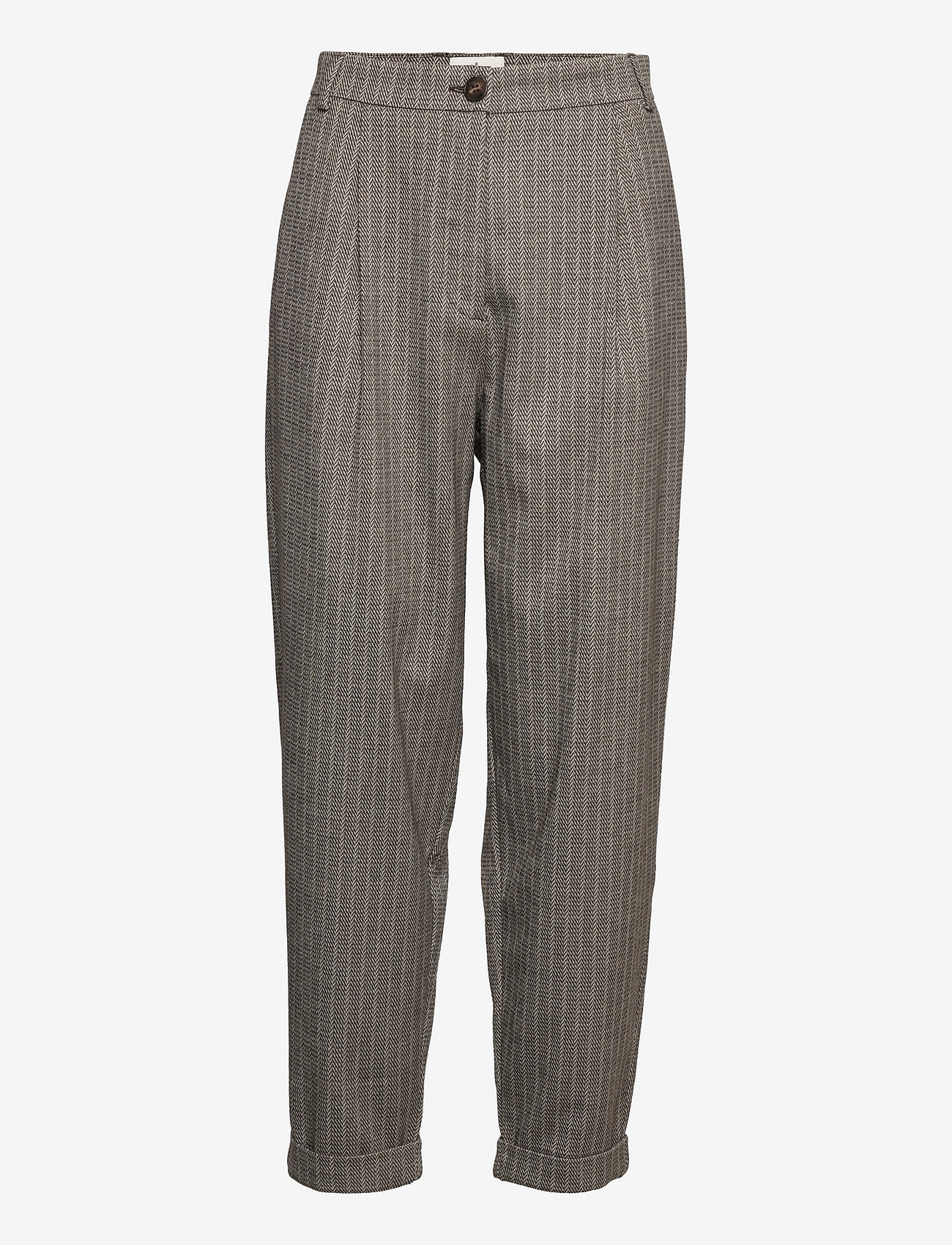 FIVEUNITS - Malou 754 Brown Sand Herringbone - brown sand herringbone - 1