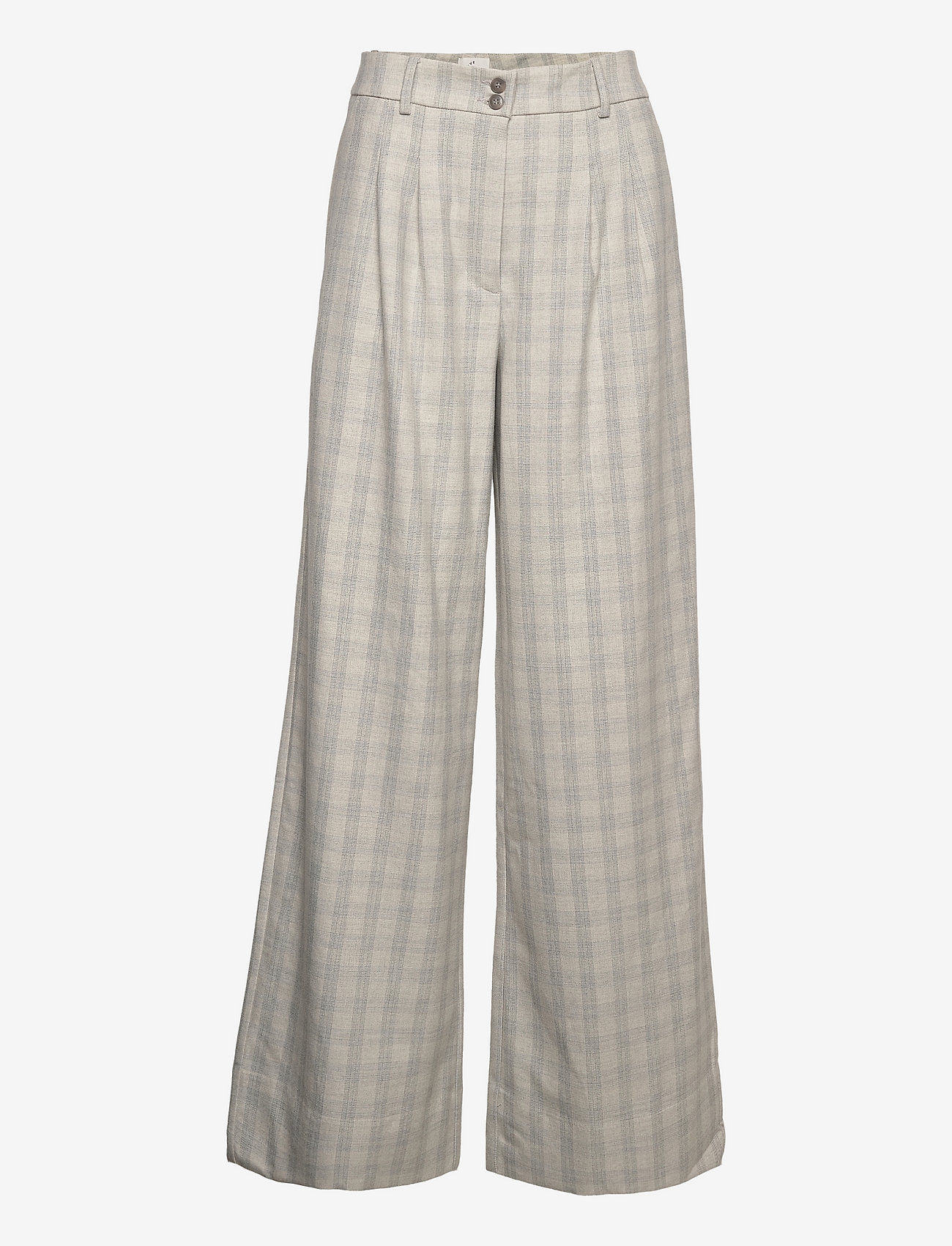 FIVEUNITS - Karen 734 Soft Grey Check - tailored trousers - soft grey check - 0