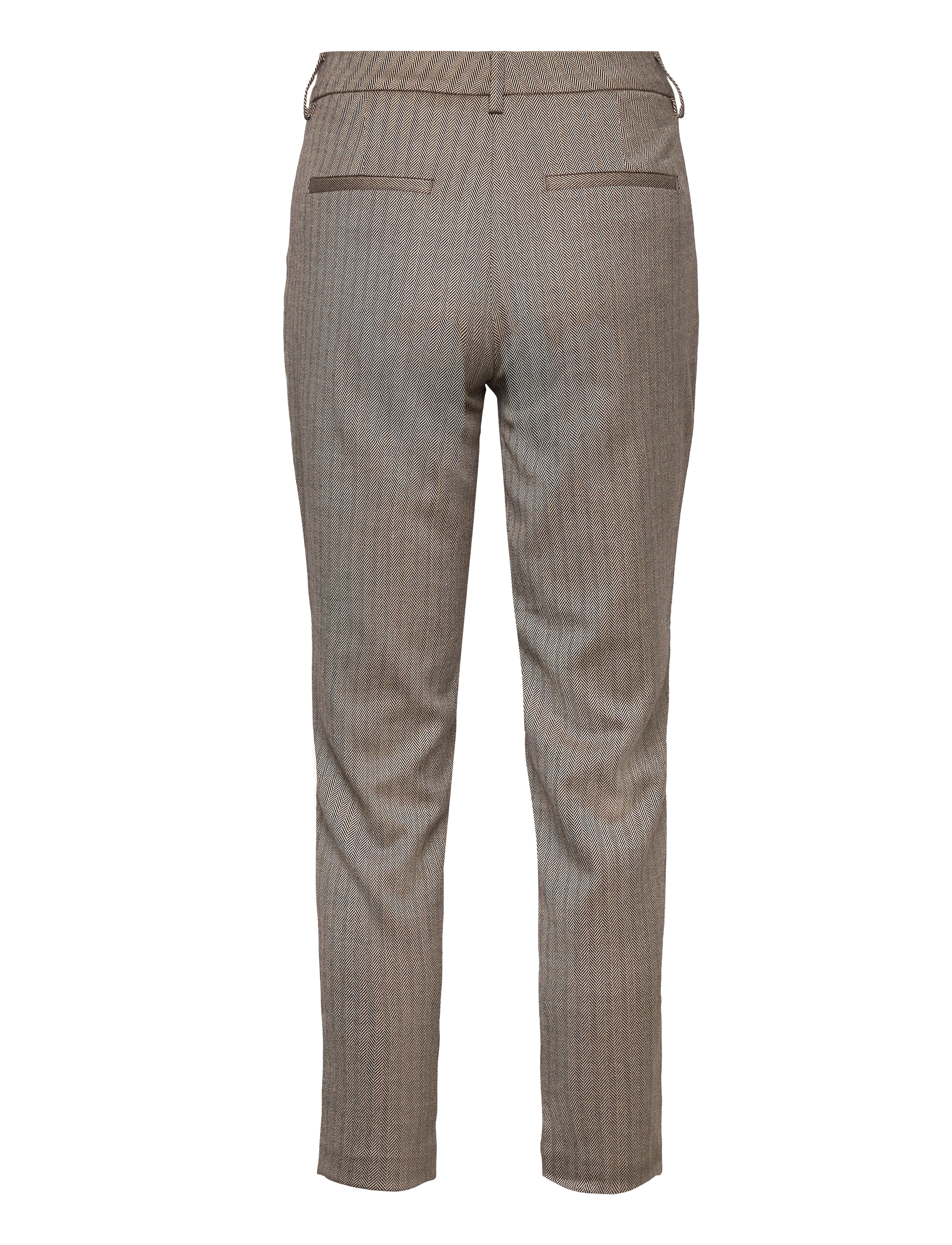 FIVEUNITS - Kylie Crop - brown herringbone - 1